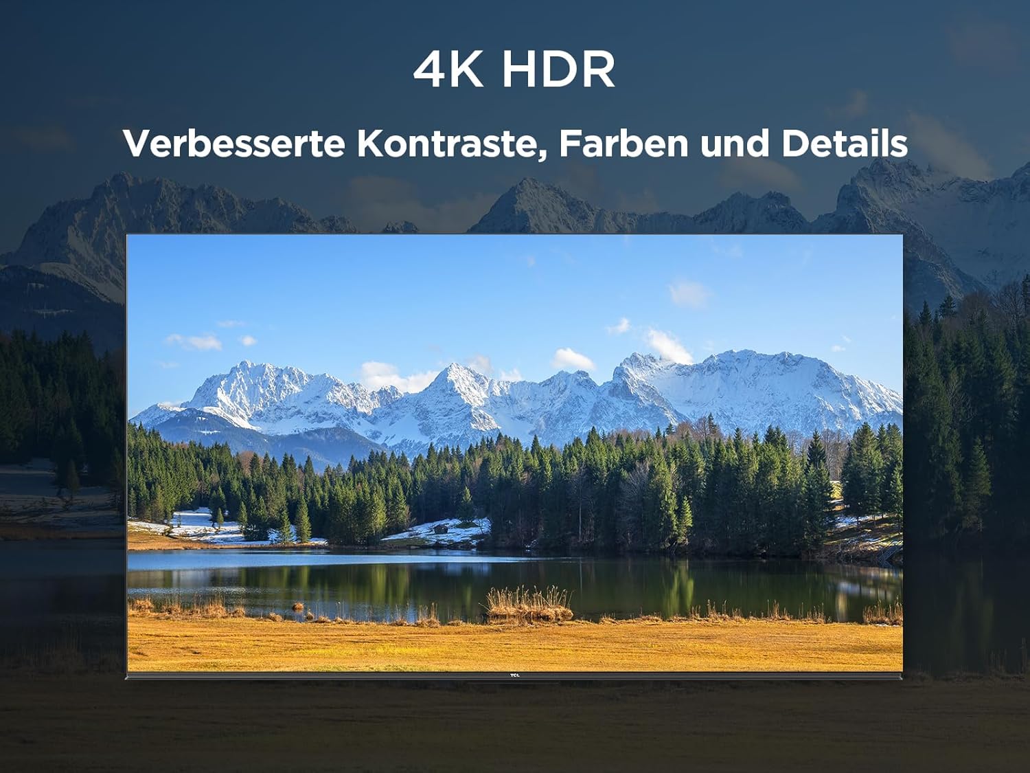 TCL 55V6C 55 Zoll Direct LED TV, 4K HDR Fernseher, Smart TV mithilfe von Google TV (Dolby Audio, Motion Clarity, Kompatibel mit Google Assistant & Alexa)