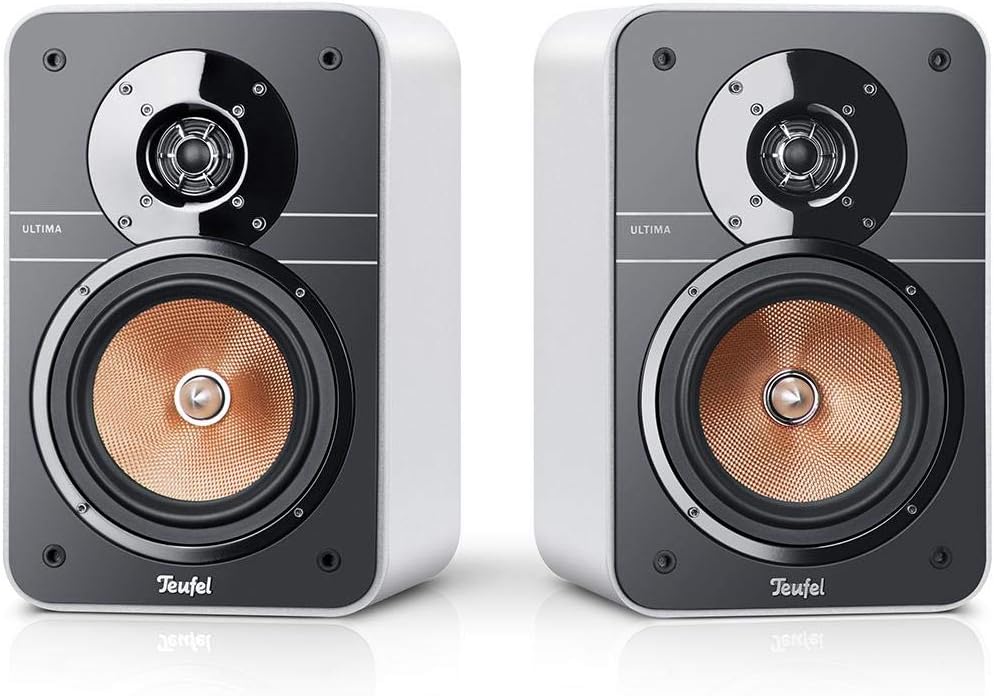 Teufel Ultima 20 - HiFi-Regallautsprecher, Kompakt & Leistungstark, Phase-Plug, Präziser Sound, 2-Wege-System, Bassreflex-Aufbau - Schwarz
