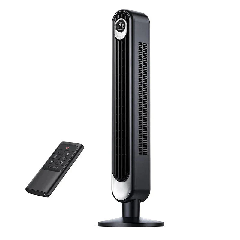 106cm Tower Fan with Remote. Floor Fan Oscillating 90 Powerful Fan 6 Speeds. Quiet Bladeless Cooling Fan