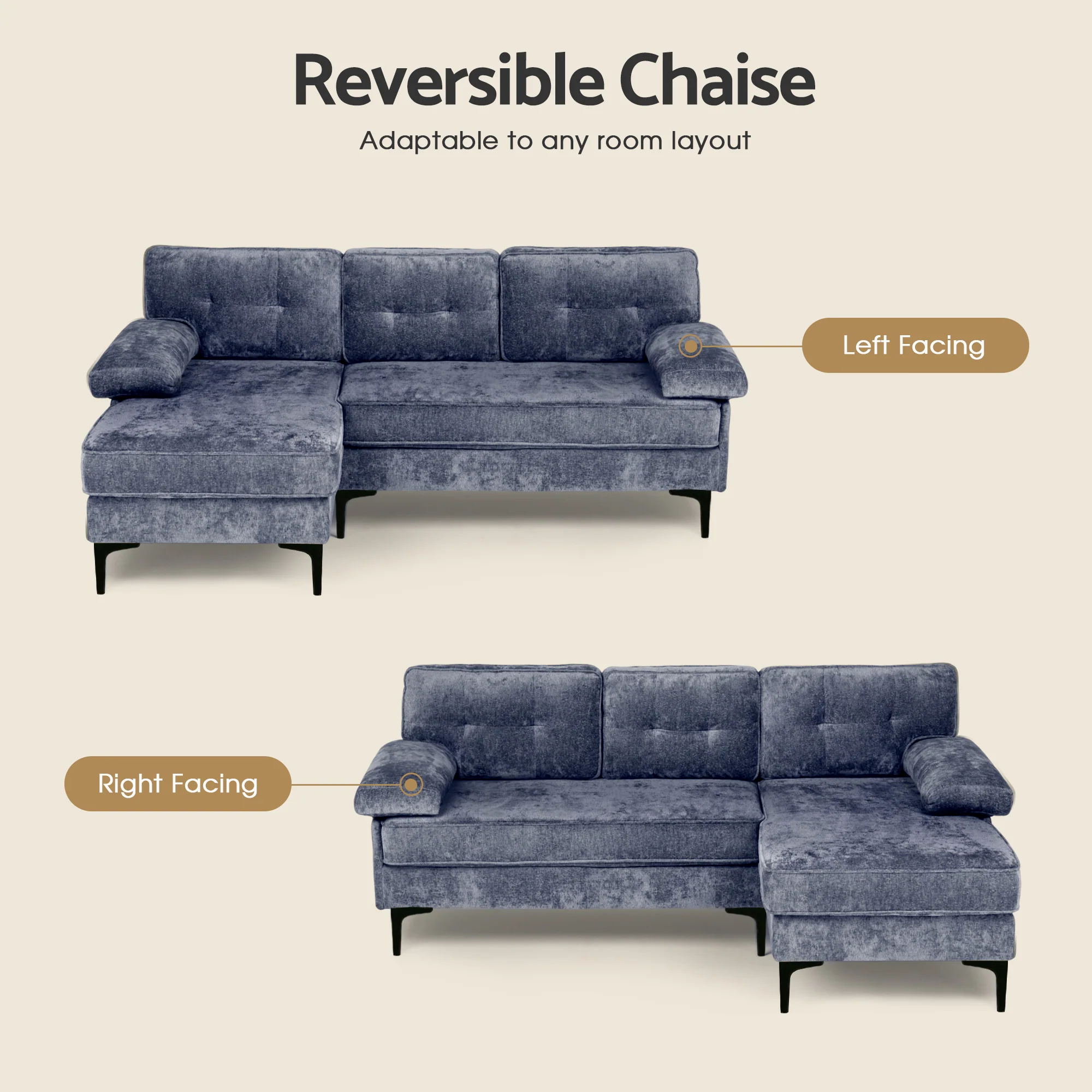 Sofa 3 Seaters Sofa L Shape(Pre-order)
