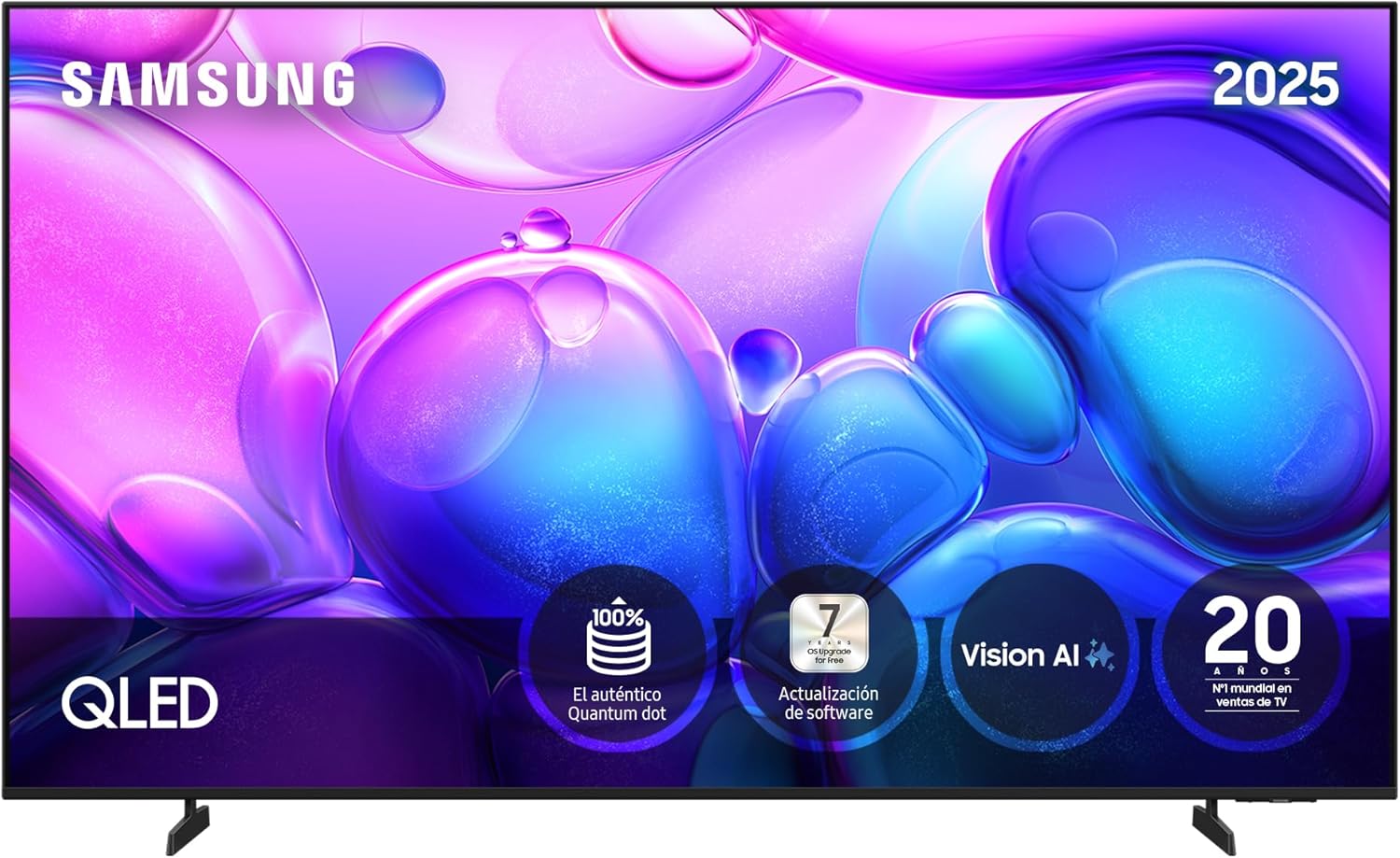 Samsung TV 75 Pulgadas QLED Q6F 4K Smart TV con Vision AI, 100% Volumen de Color con Quantum Dot y más de 500 Canales [Clase de eficiencia energética G]
