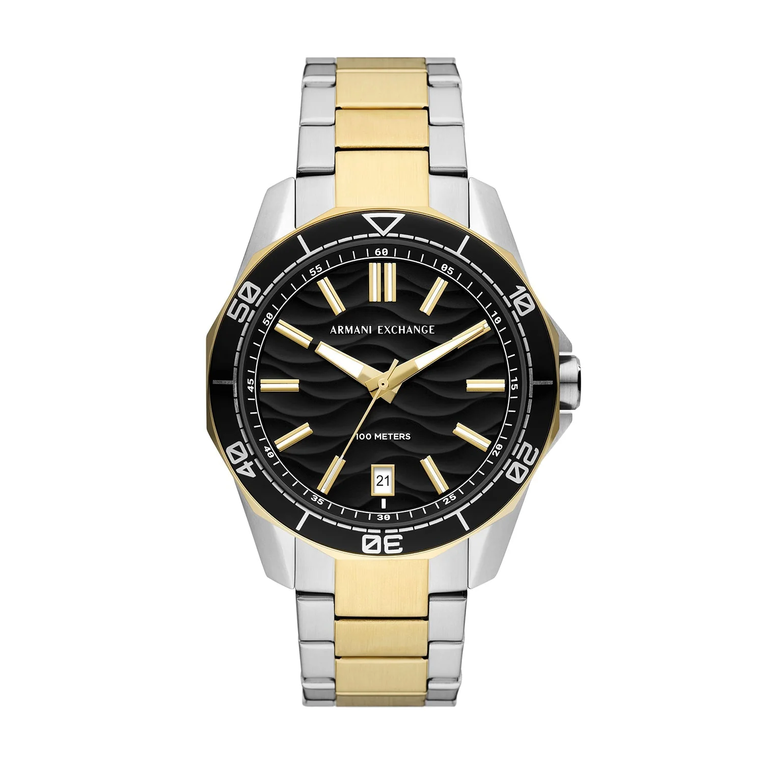 Armani Exchange Spencer Three-Hand Date Two-Tone Men's Watch - AX1956