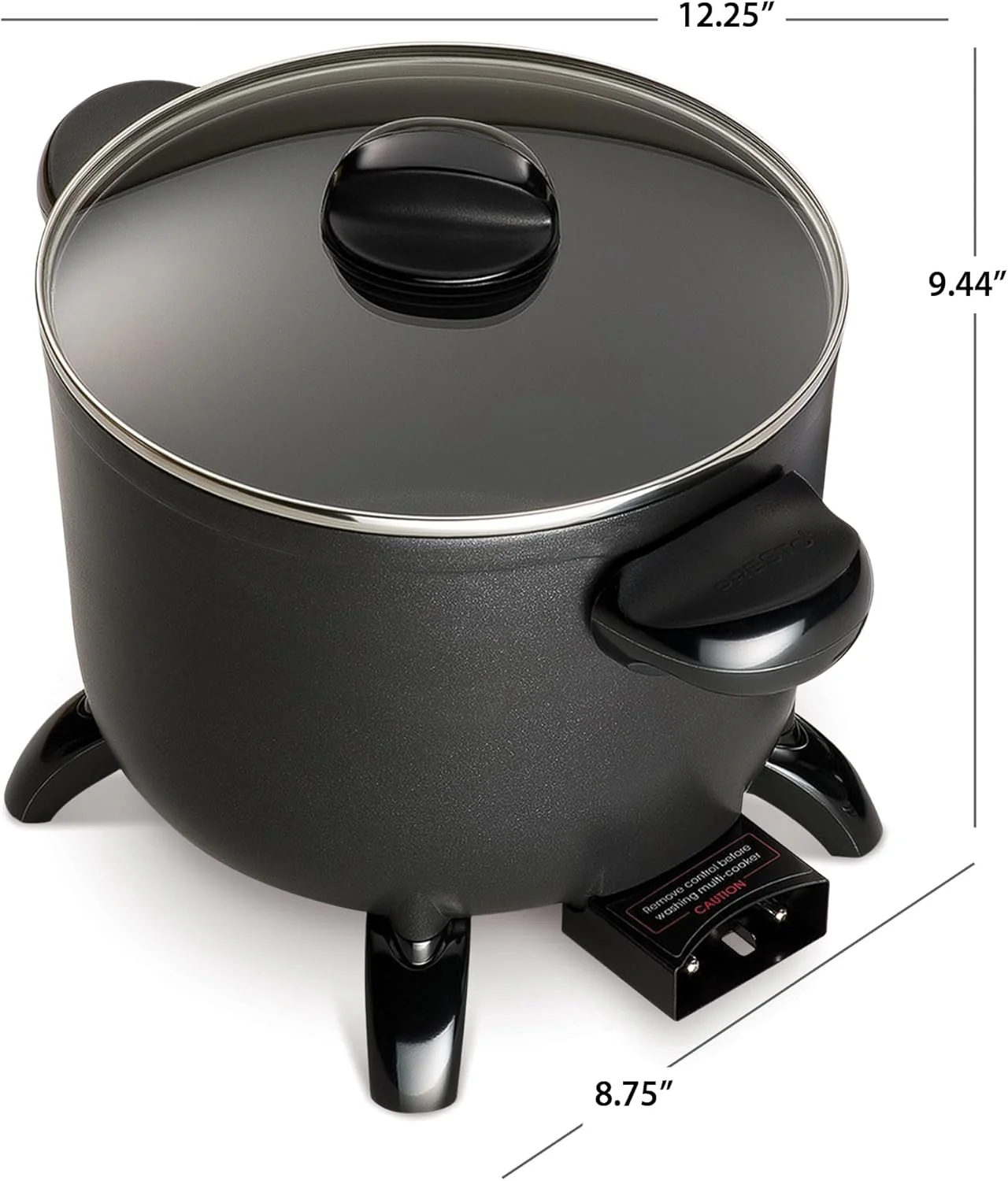 Presto 06006 Kitchen Kettle Multi-Cooker/Steamer, Black