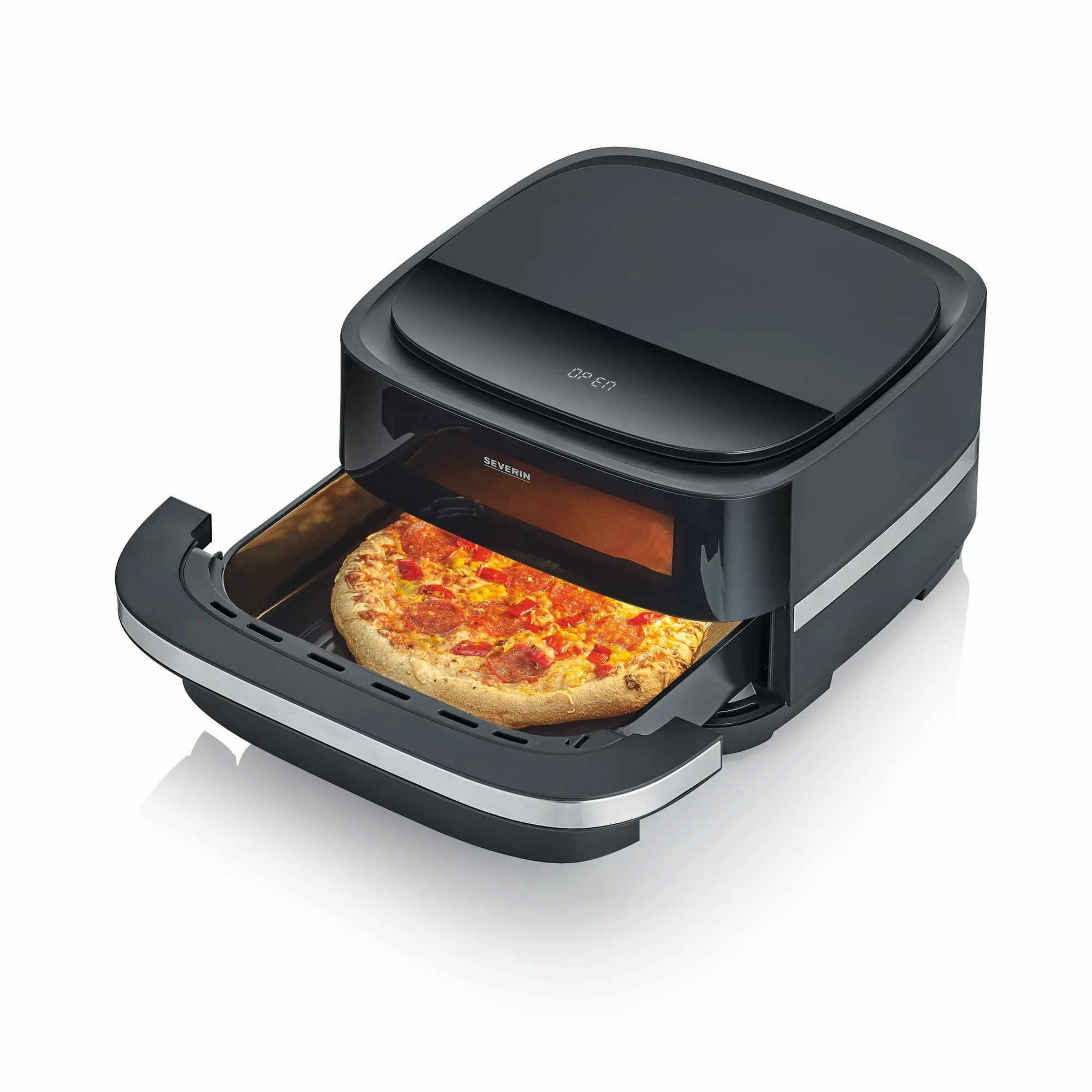 Severin Heissluftfritteuse Fry&Pizza&more mit 4 Liter