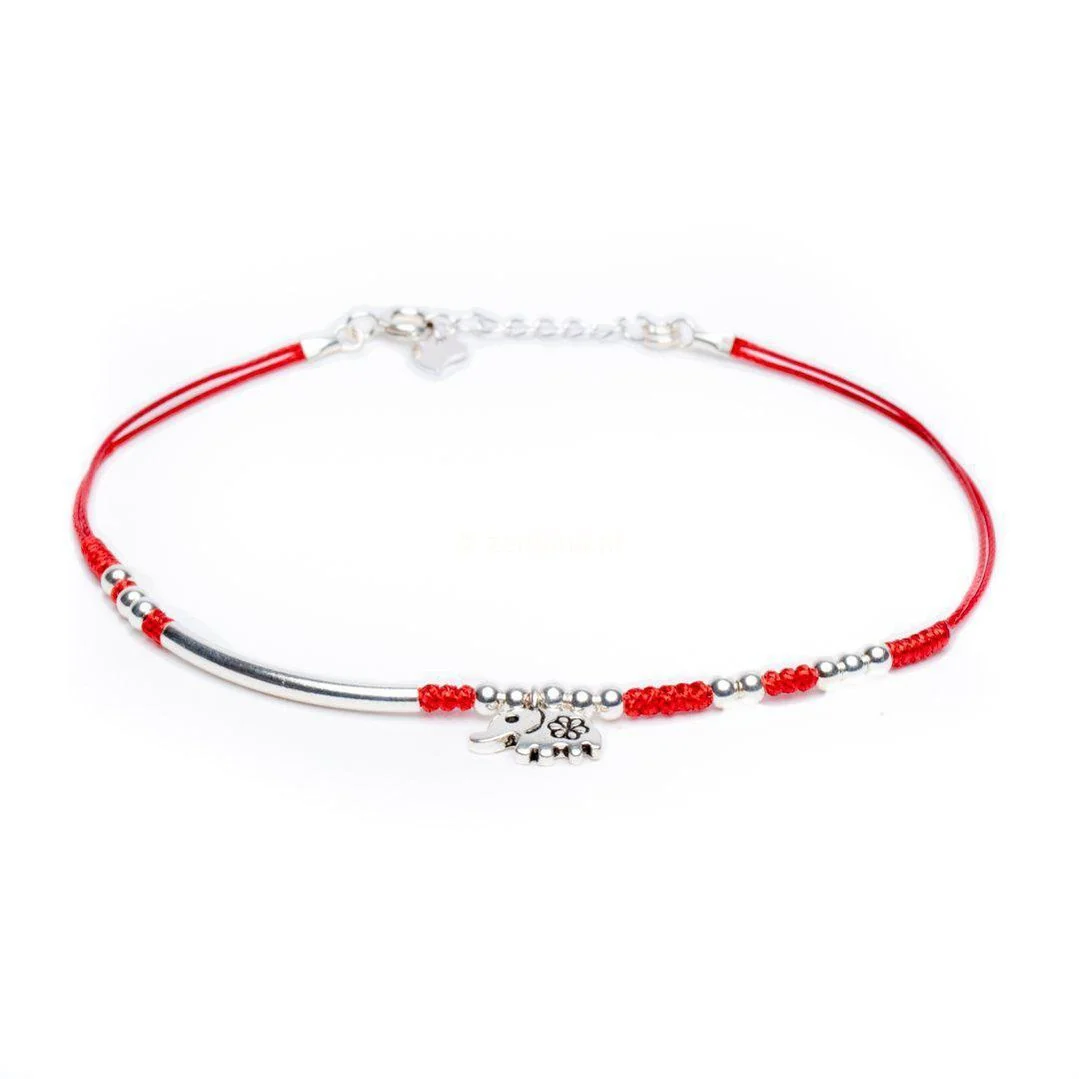 Enkelbandje - 925 Sterling Zilver - Geluksbandje - Olifant