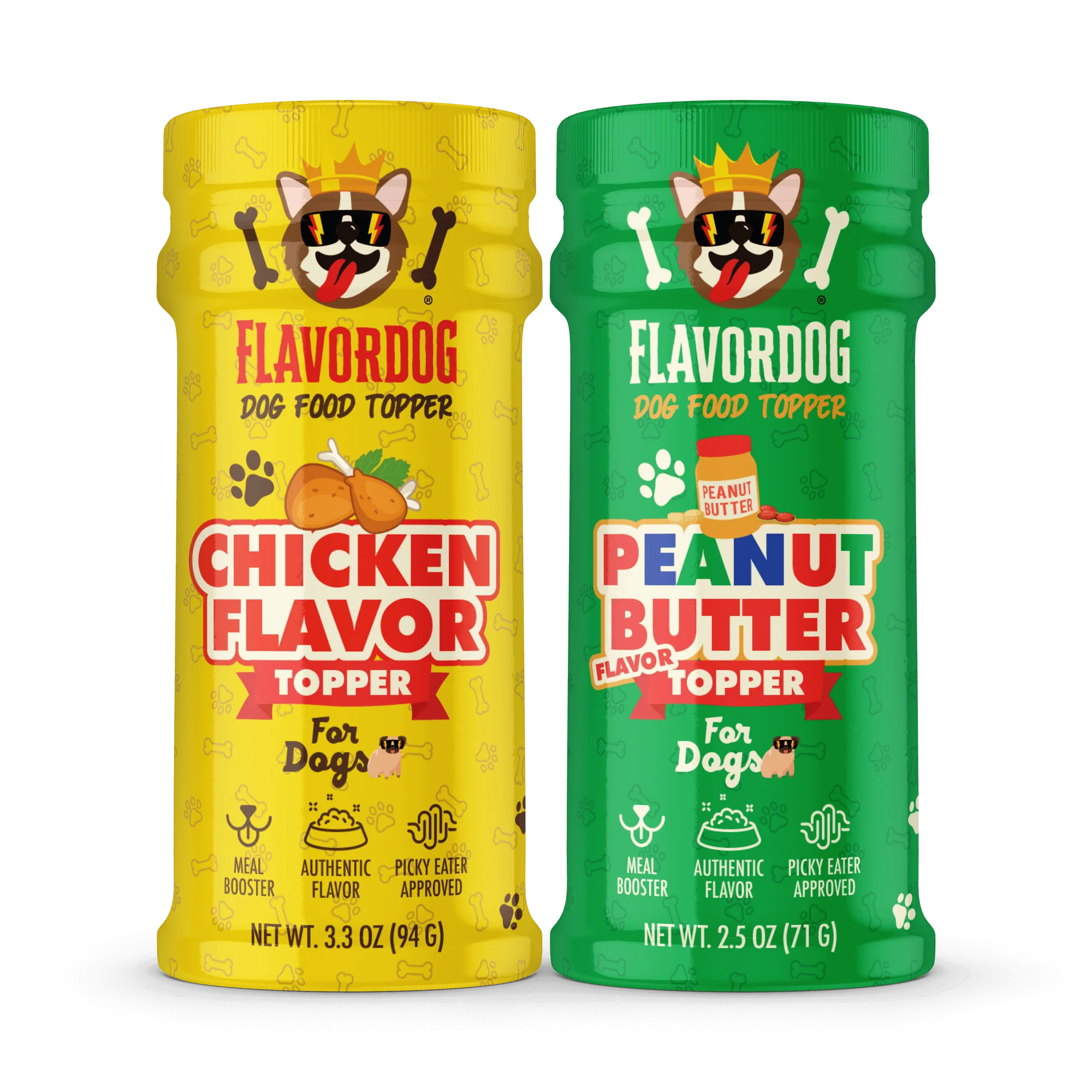Chicken & Peanut Dog Food Topper Combo