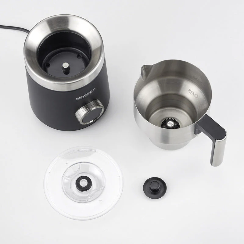 Severin Milchaufschäumer SM3587 schwarz/edelstahl auch für vegane Milch