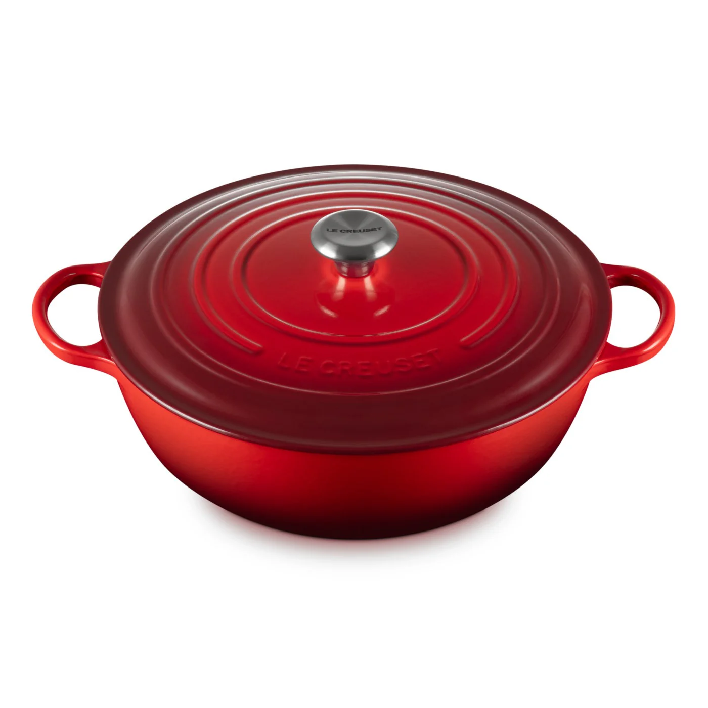 Le Creuset Pfanne La Marmite Gusseisen-Topf, Ø 32cm, Kirschrot