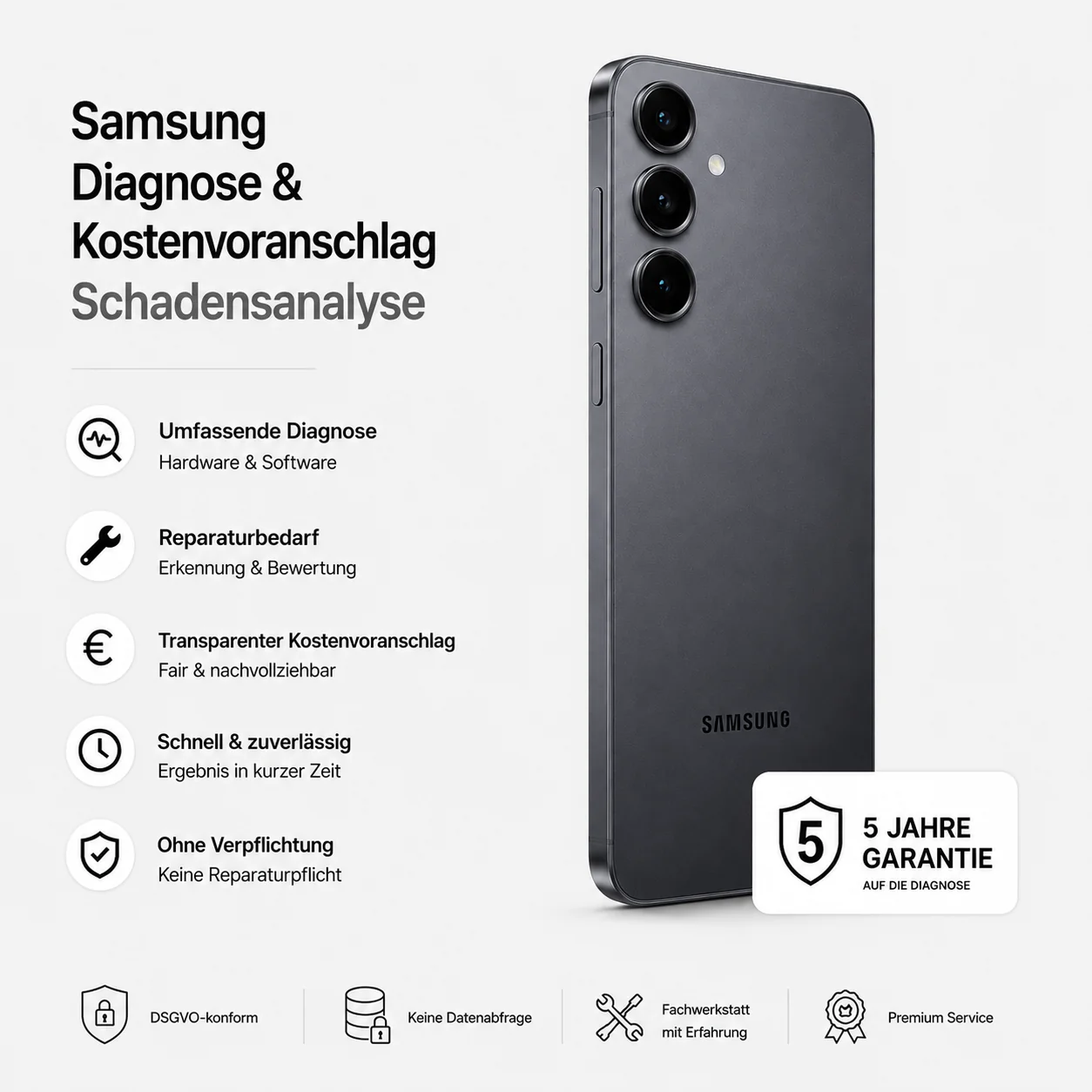 Samsung Galaxy Diagnose & Kostenvoranschlag