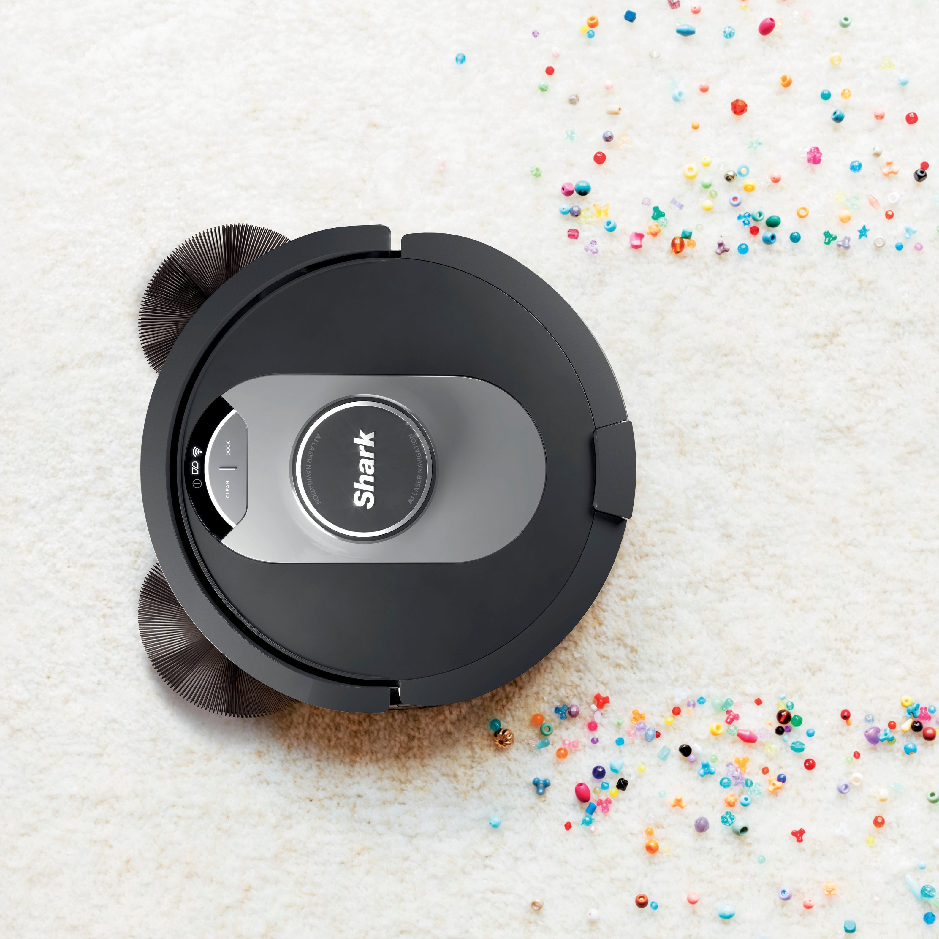 Shark - AI Ultra Robot Vacuum with Matrix Clean, Home Mapping, HEPA Bagless Self Empty Base, WiFI Connected - Black