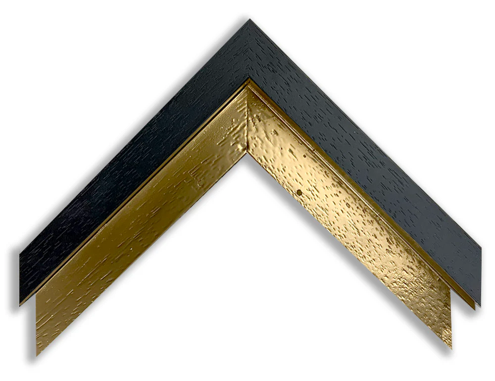 INLAY FRAME CUSTOM - BLACK with GOLD INLAY