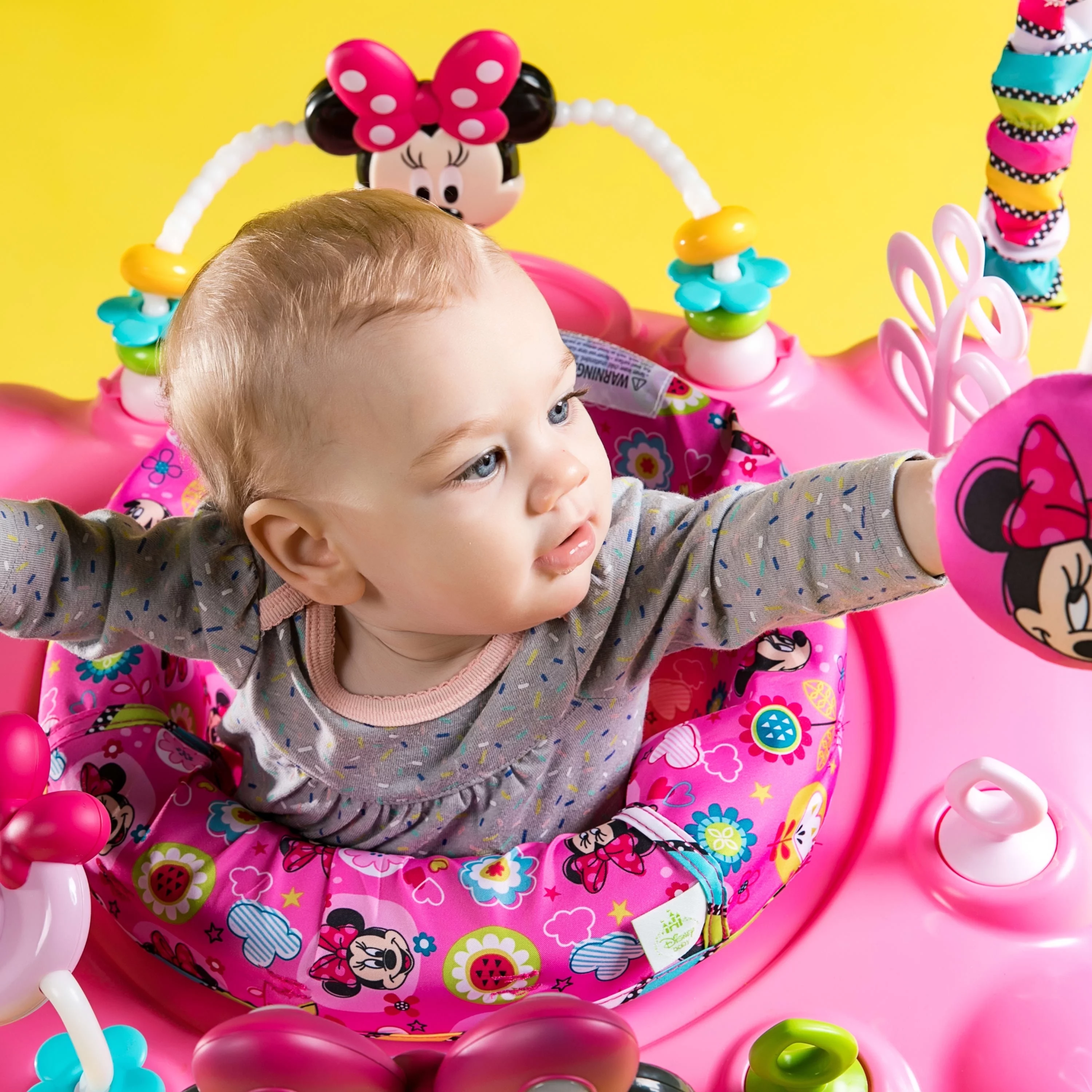 2025 Bright Starts Disney Baby Minnie Mouse PeekABoo transat d’activité avec lumières et musique, dès 6 mois