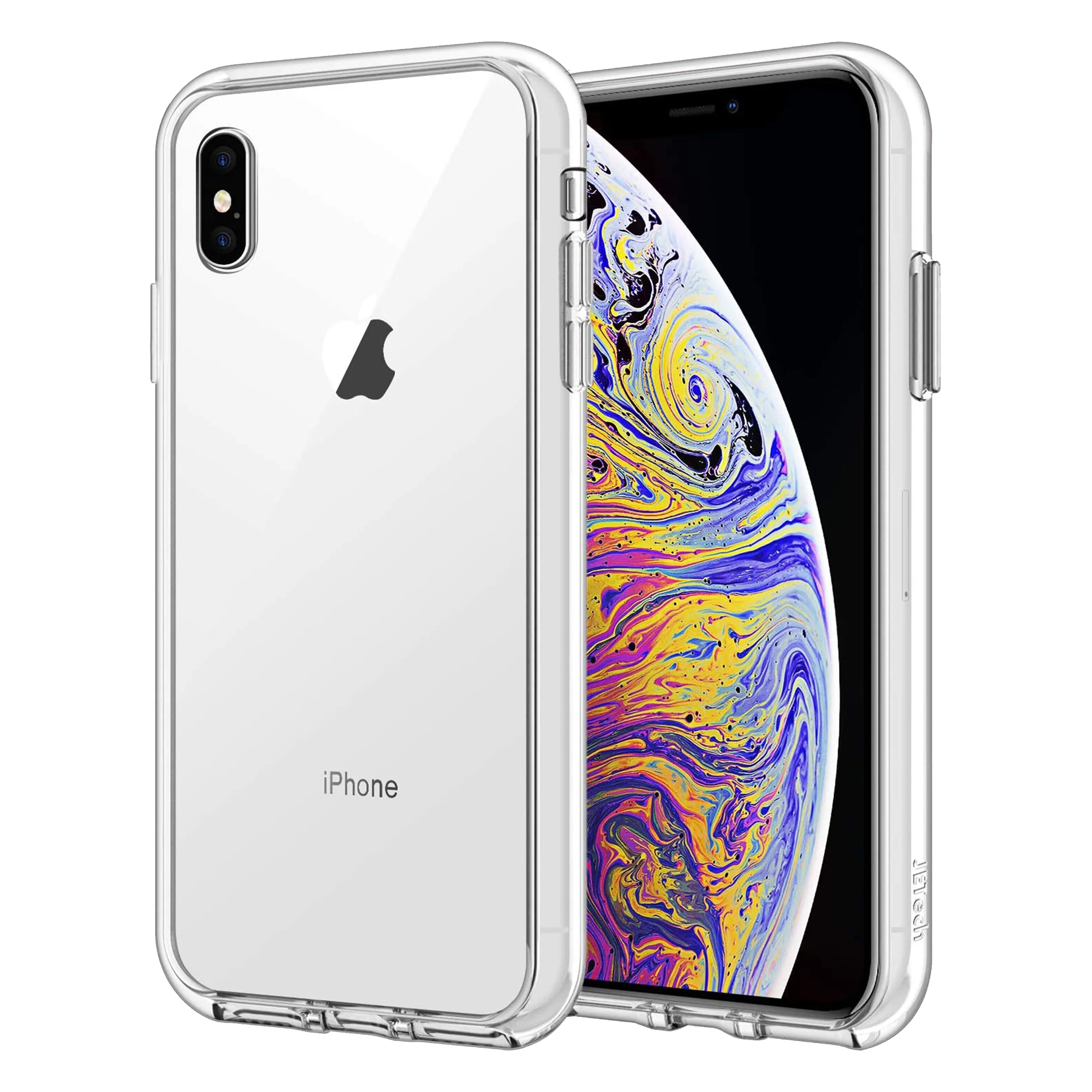 Transparente H��lle f��r iPhone mit Displayschutz