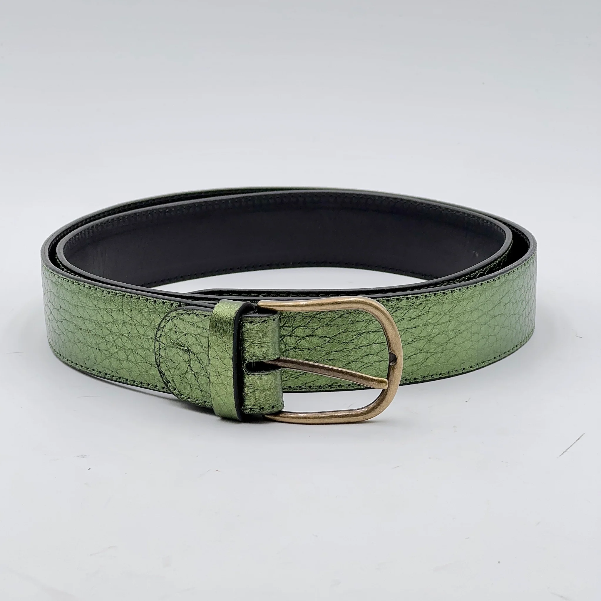 Cintura altezza 3,5 cm metaltaurus verde