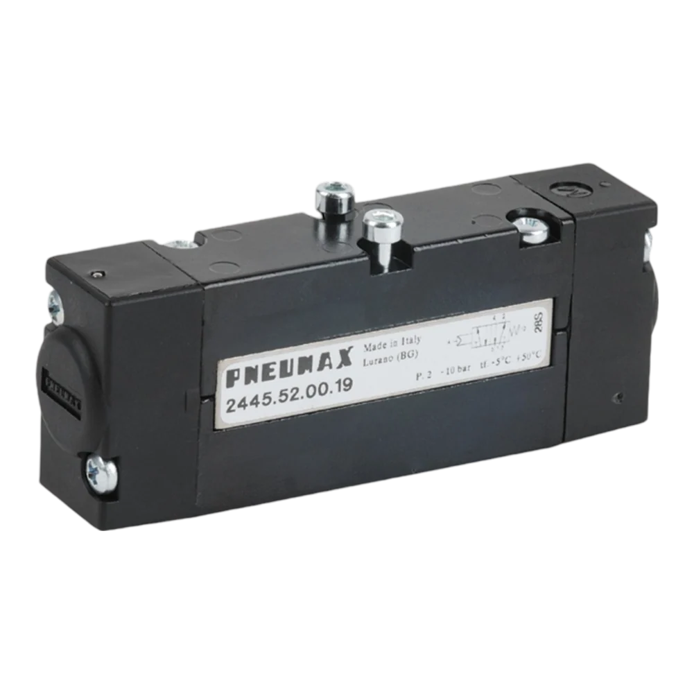 Pneumax 2445.52.00.39.02 18mm VDMA 5/2 Solenoid/Spring 24Vdc