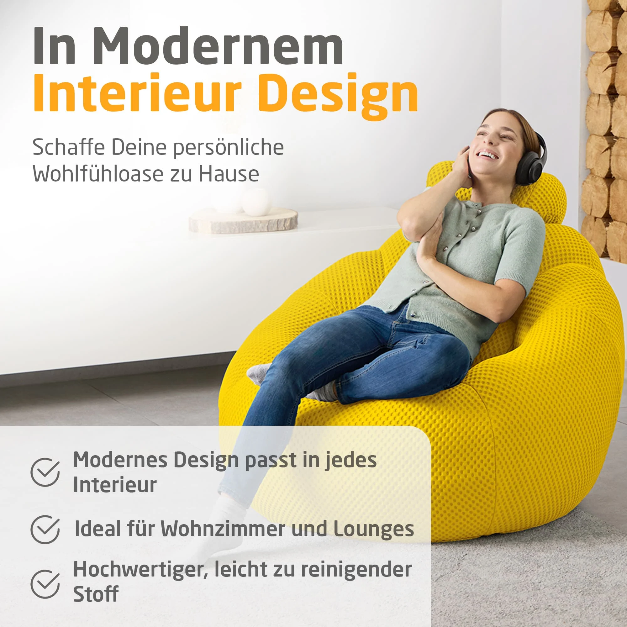 Medisana Massagesessel Bubble-Sofa RS200, sonnengelb