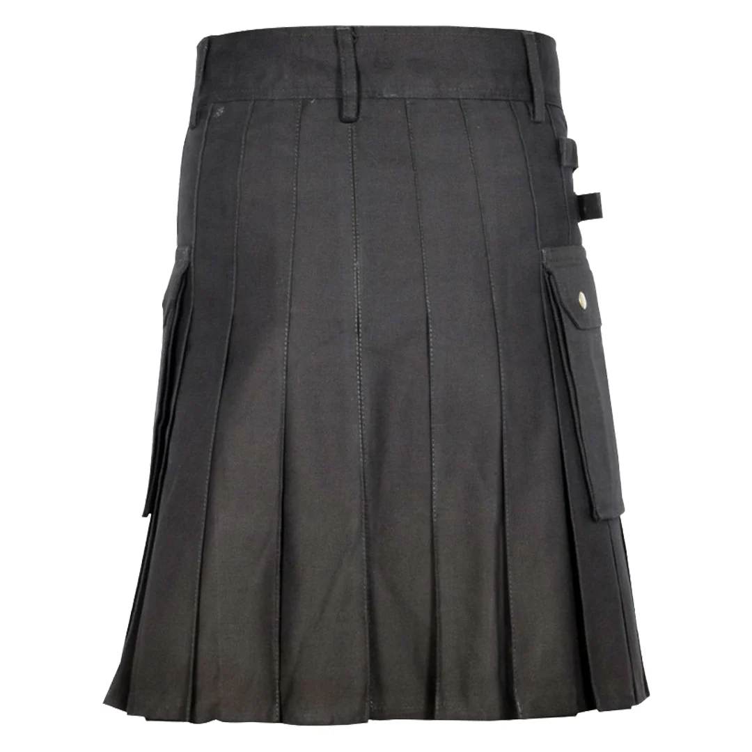 Black Utility Kilt