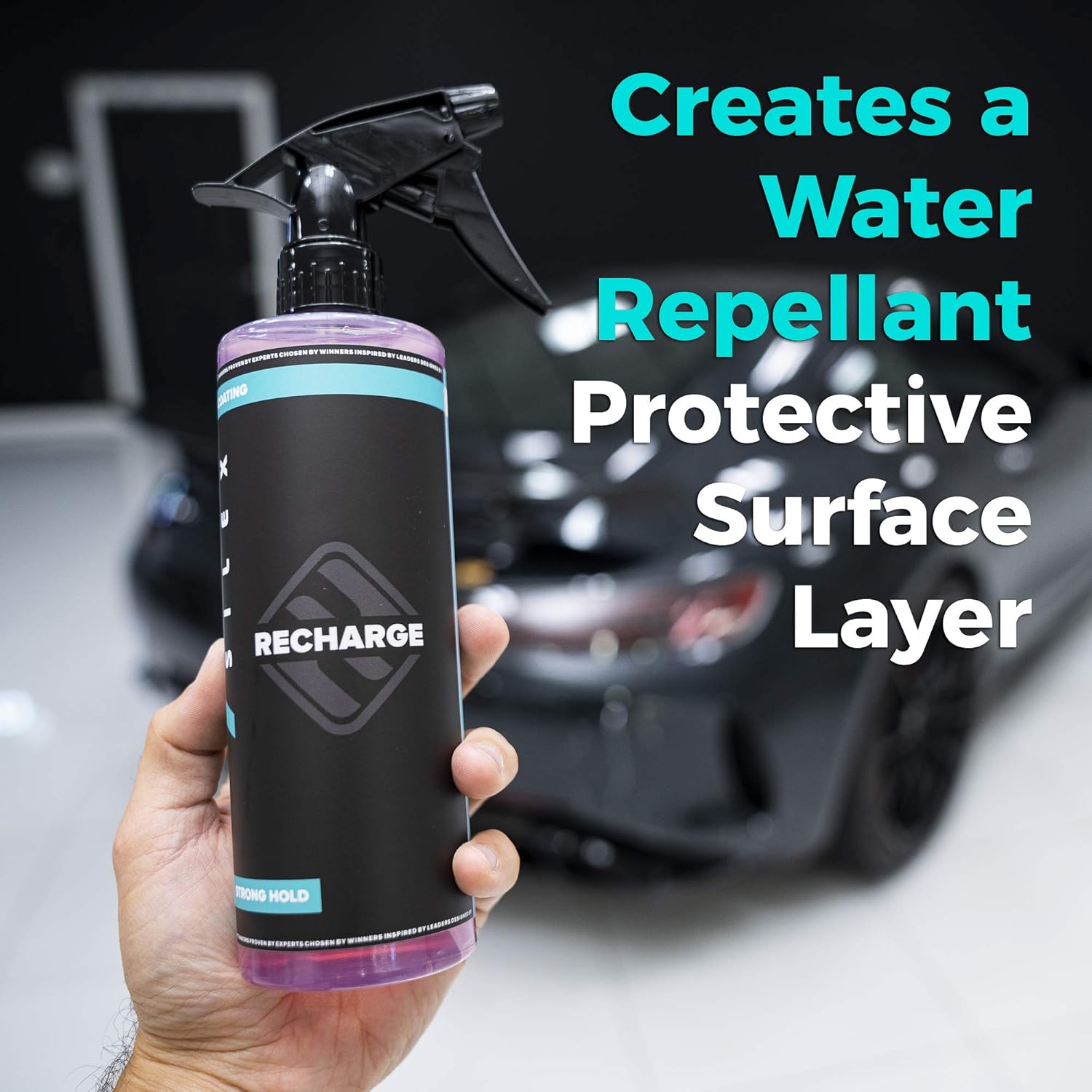 HydroSilex Recharge Ceramic Car Coating Spray – Ultra Hydrophobic Protection, 128 oz, DIY Paint Care, Lasts 6-12 Months