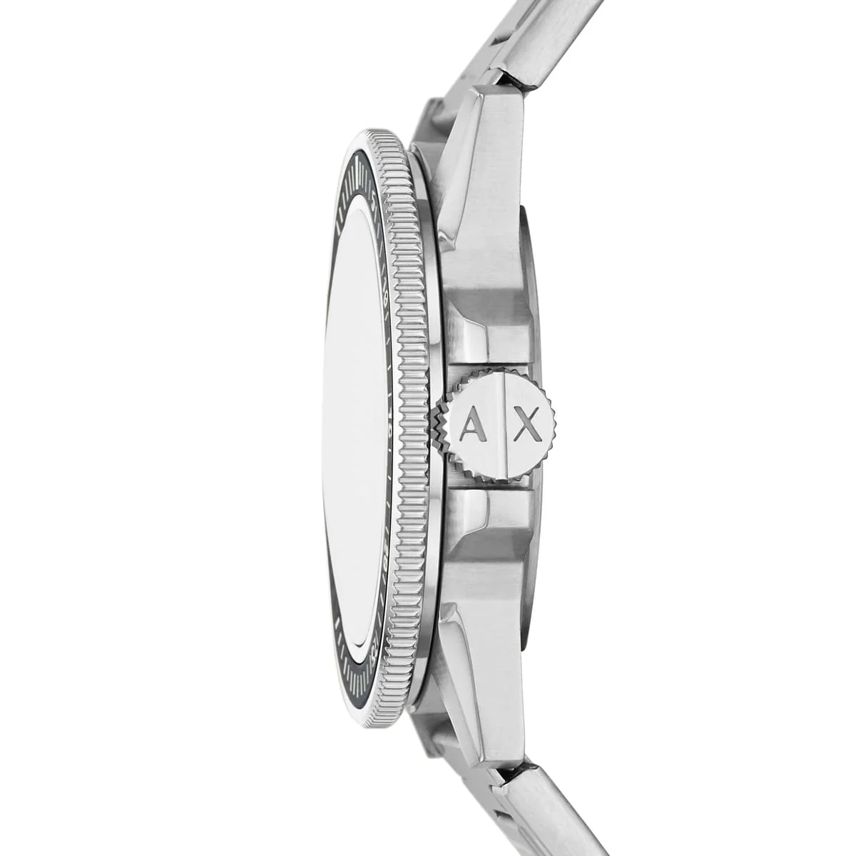 Armani Exchange Leonardo White Dial Silver Men's Watch - AX1853