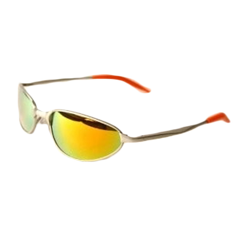 UV 400 Sports Sunglasses Rainbow Metal Silver Half Frame/Rainbow Lens 1118