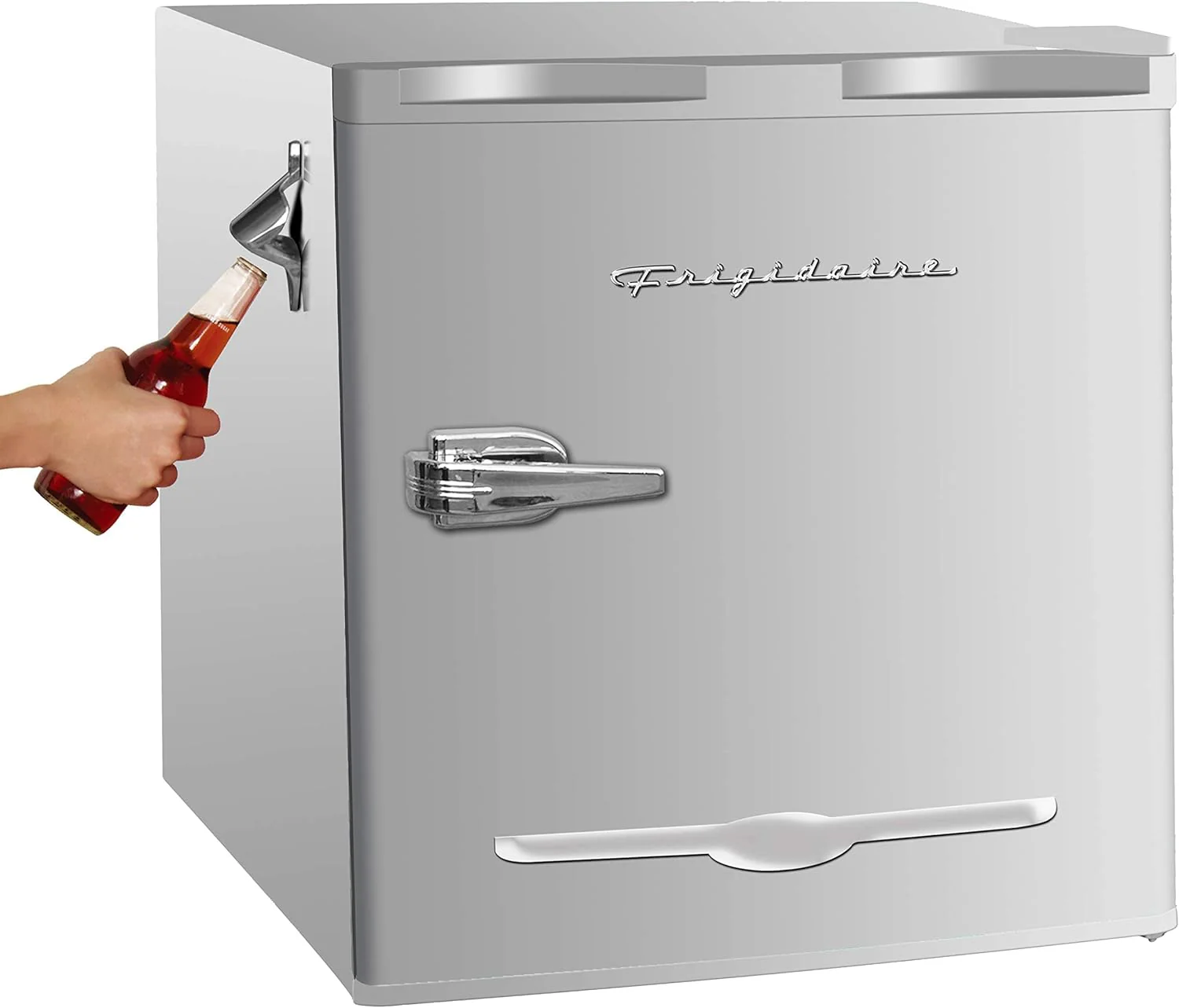 Frigidaire EFR176 Retro Compact Fridge with Chiller Mini Refrigerator with Built-in Bottle Opener for Office, Bedroom, Dorm Room or Cabin, 1.6 cu ft 16