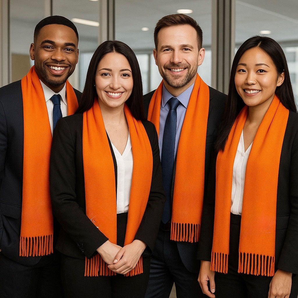 Orange Pashmina Scarf Shawl  20+ Colors  28