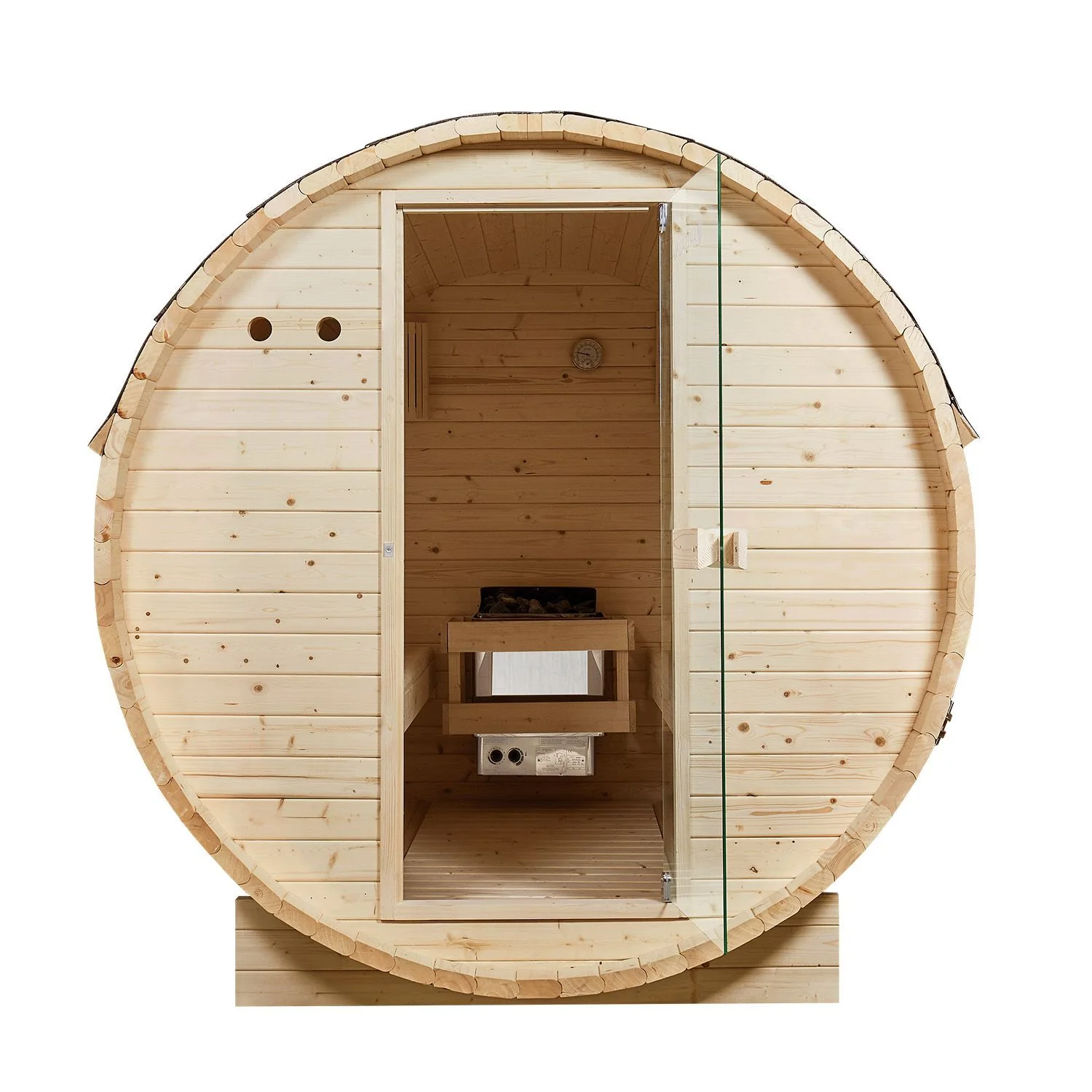 2025 Sauna barril Spitzbergen con estufa de sauna