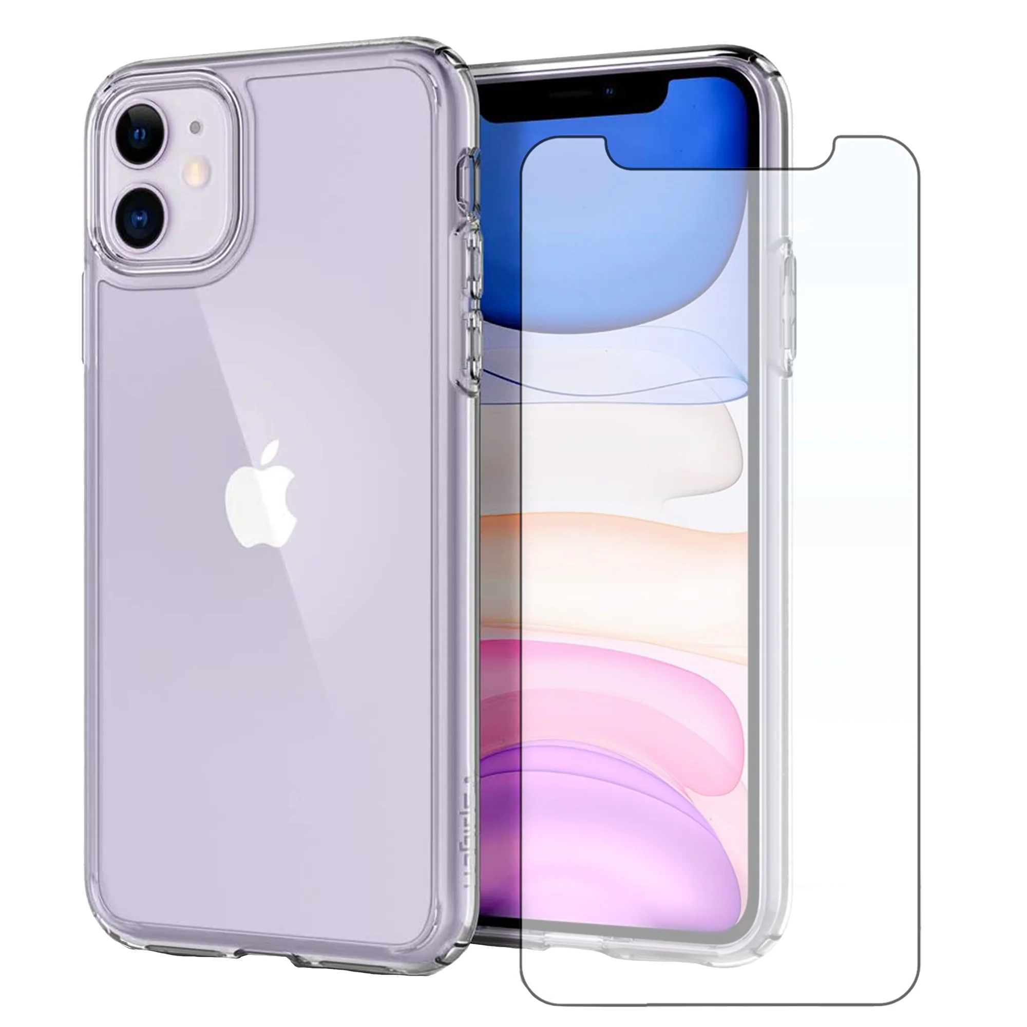 Transparente H��lle f��r iPhone mit Displayschutz