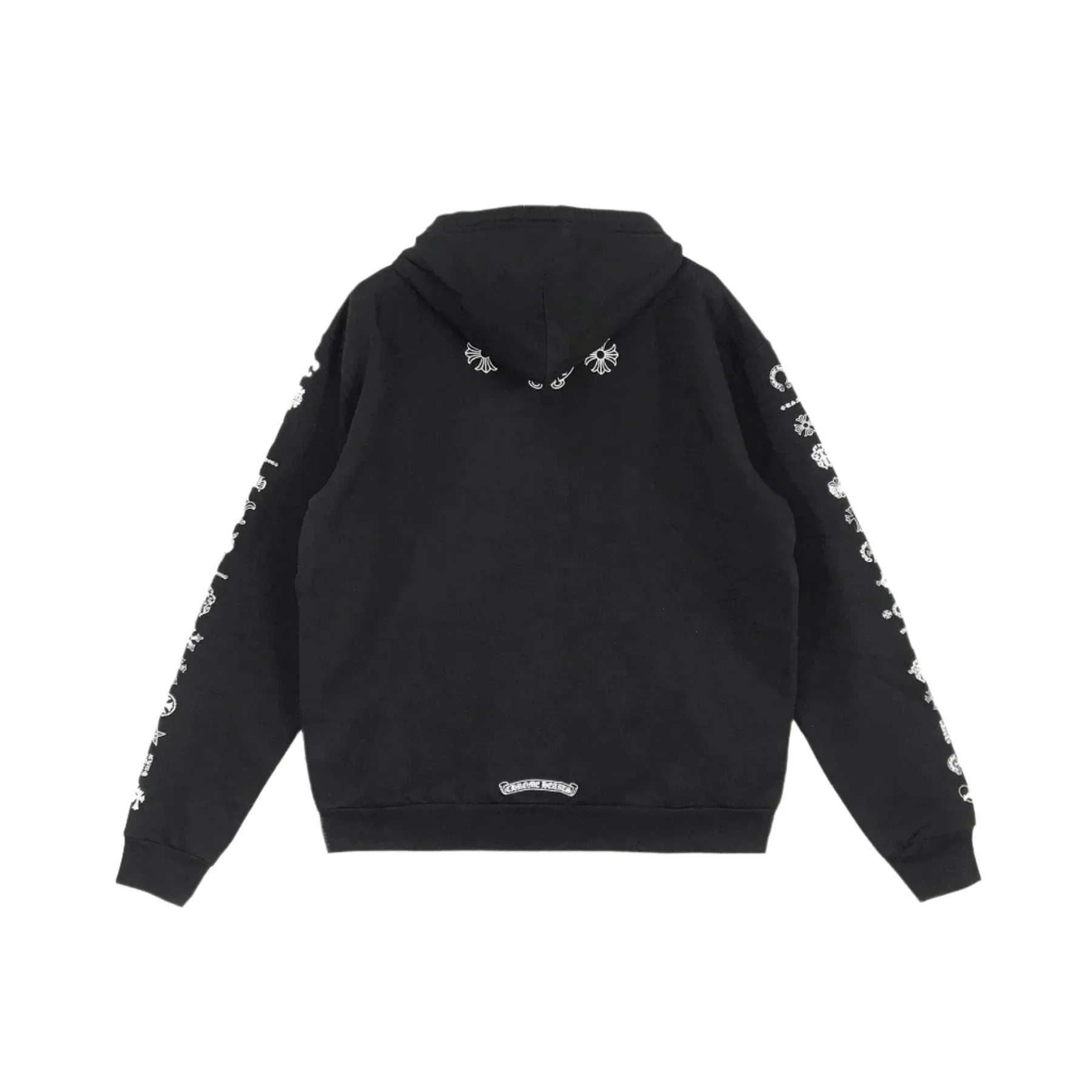 Chrome Hearts Script Logo Zip Up Hoodie