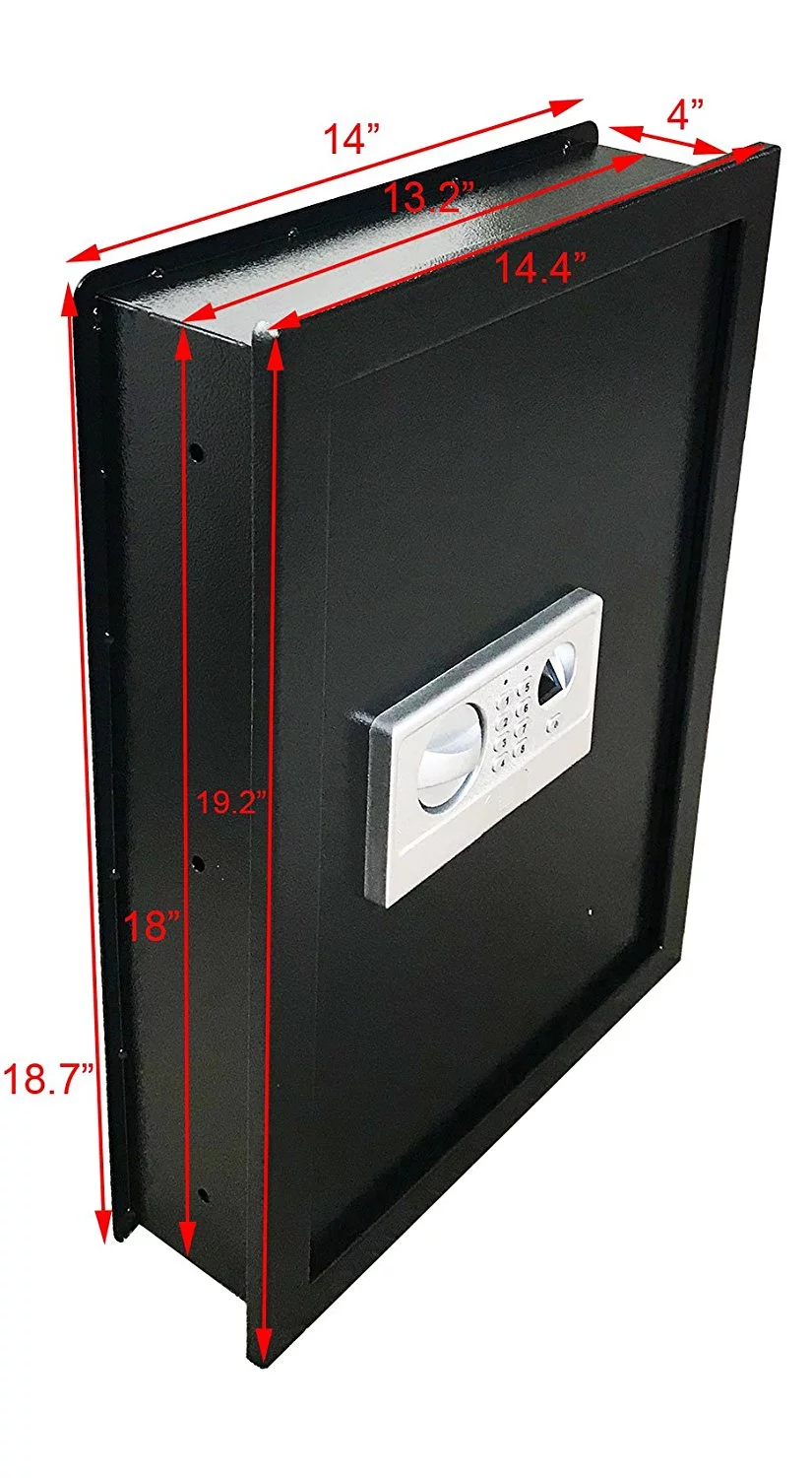 Caja fuerte electrónica empotrada con huella digital – integrada y oculta, adecuada para pistolas y dinero en efectivo