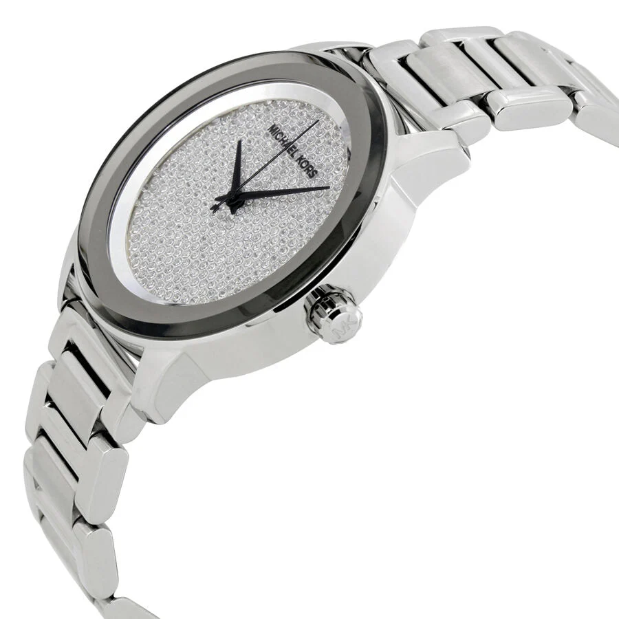 Michael Kors Kinley Diamond Pave Silver-Tone Men's Watch - MK5996