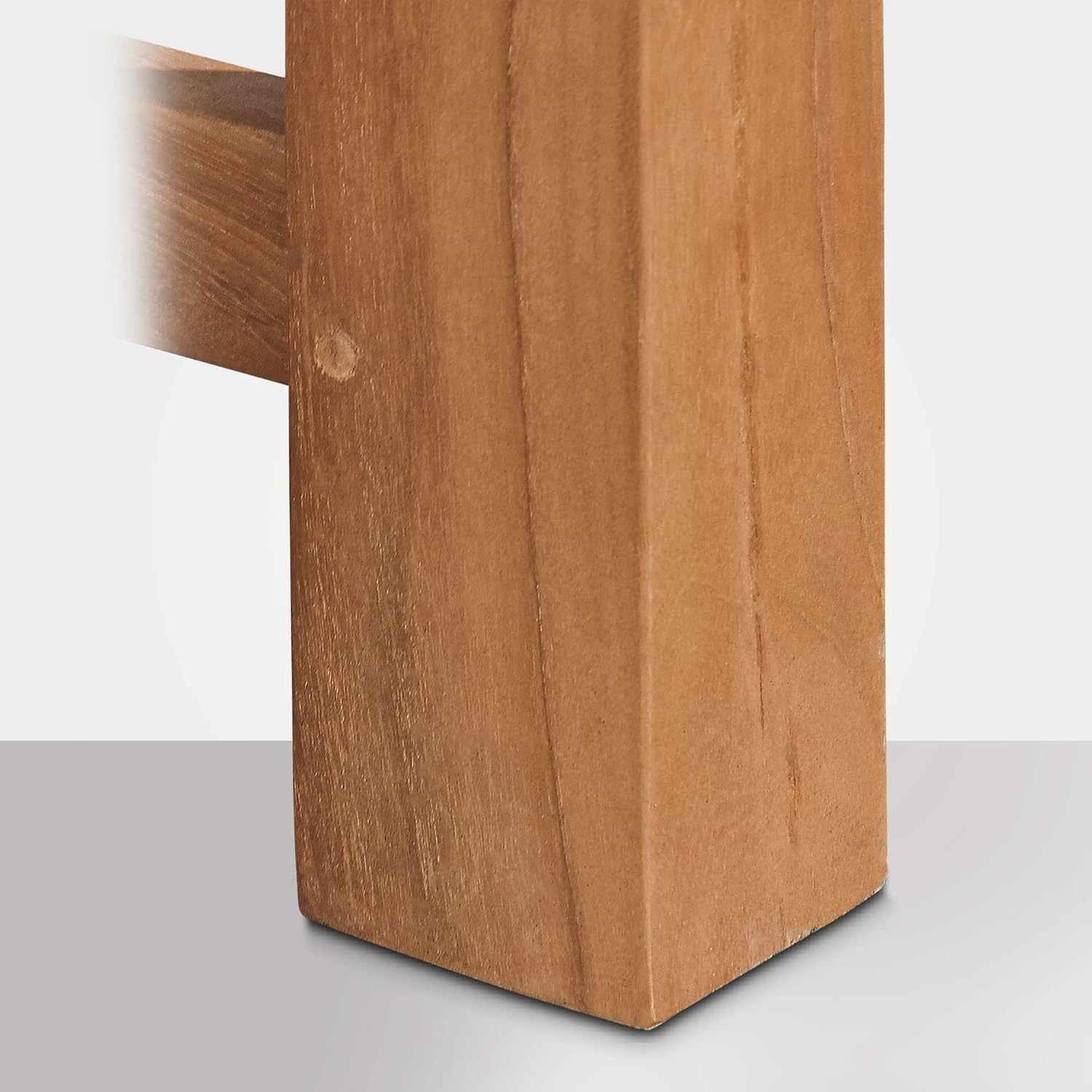 CLP Teakbank Jackson V2 I Wetterfeste Holzbank mit Rückenlehne I Stabile Gartenbank aus massivem Teakholz, Farbe:Teak, Größe:200 cm