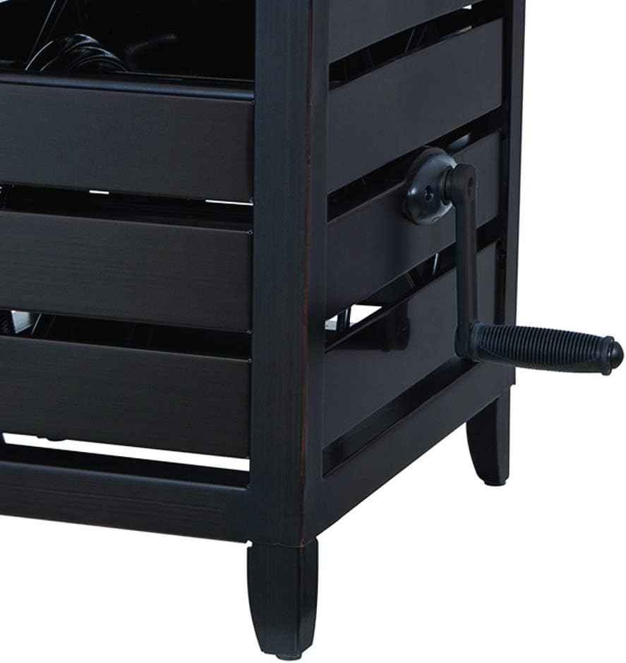 AMES NeverLeak Metal Hose Cabinet, 150-Foot Capacity, Cold-Weather Resistant, Black