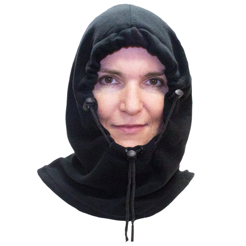 Black Polar Fleece Hat  Bulk |  Adjustable Balaclava | 3063