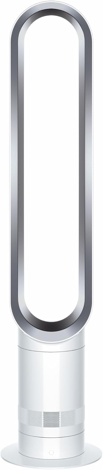 Dyson Cool™ AM07 Ventilador de Torre Sin Aspas – Refrigeración Potente con Air Multiplier™ para Espacios Grandes, Funcionamiento Silencioso, 10 Velocidades, Oscilación de 70°, Control Remoto
