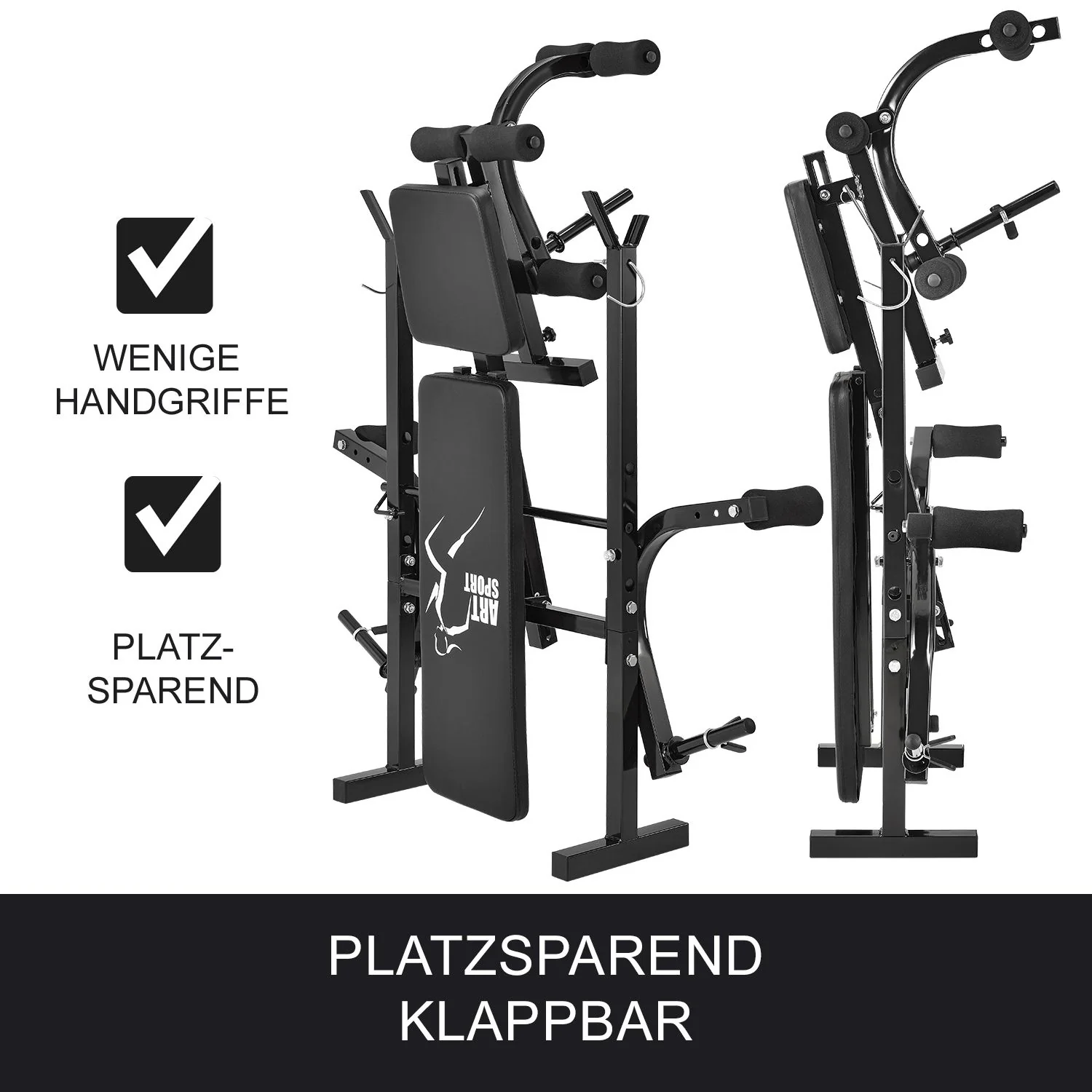 2025 ProfiGym Hantelbank 1000 met Hantelset
