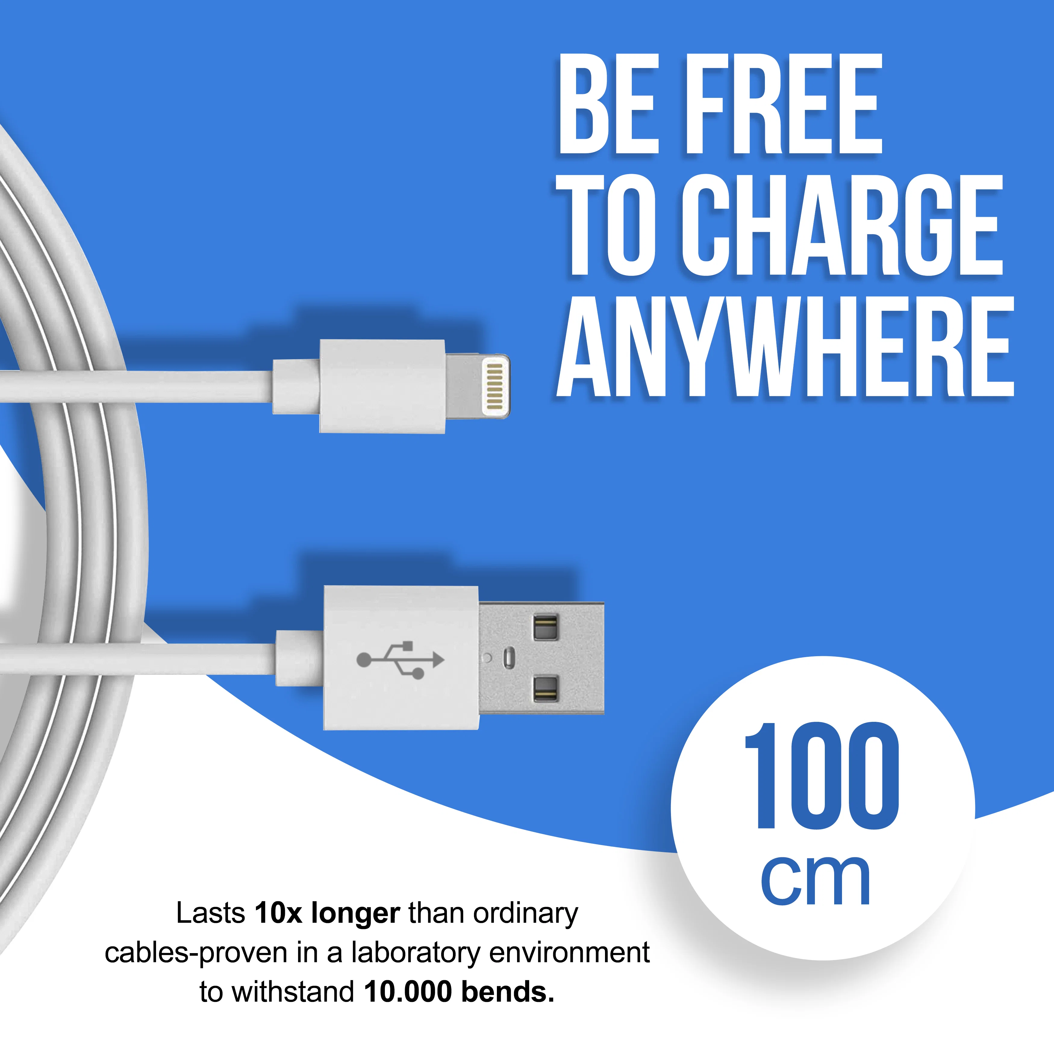 Ladekabel für iPhone Lightning 1M/2M �?USB-A oder USB-C bis iPhone 14