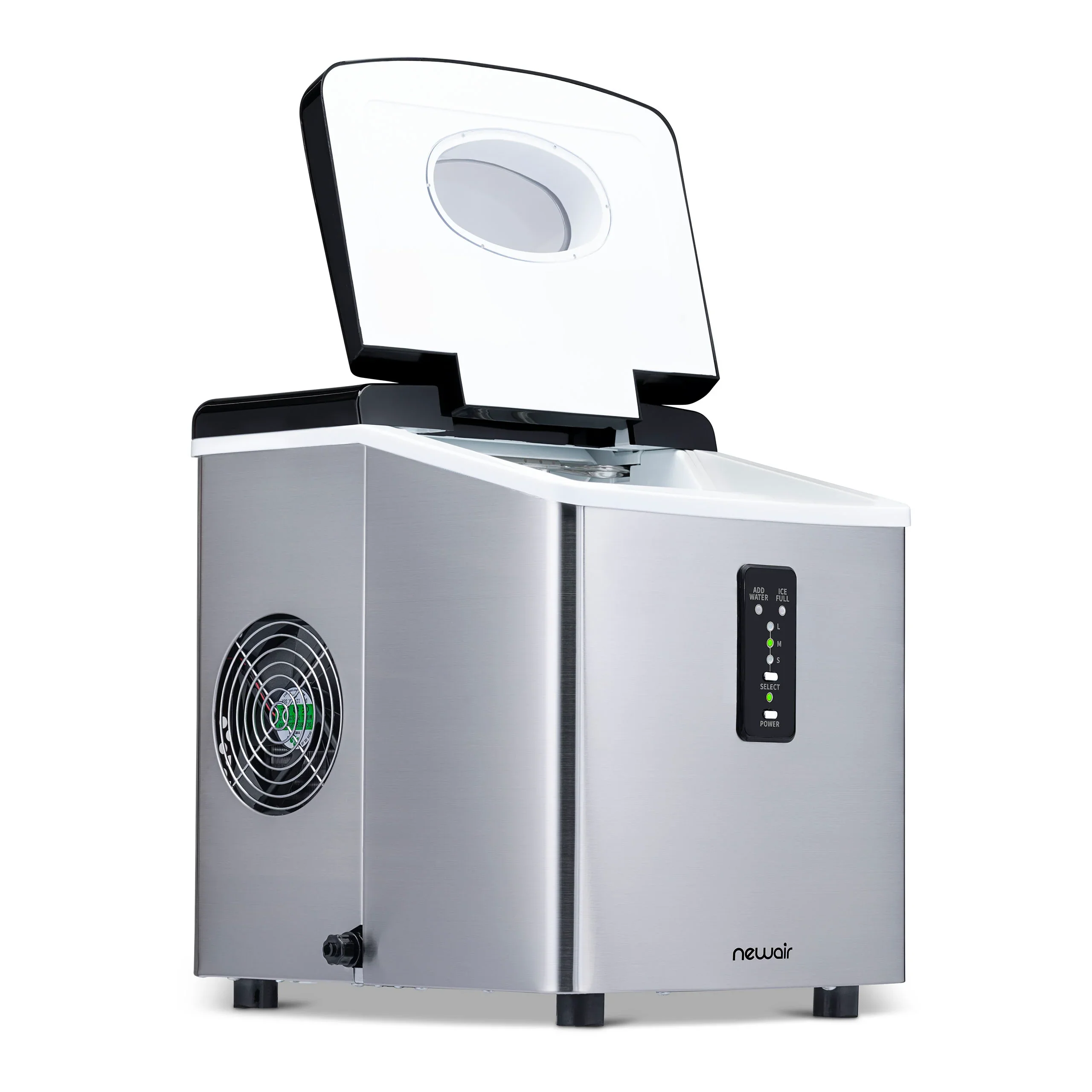 2025 Máquina de Hielo de Encimera Newair® – Cubos de Hielo en Forma de Bala