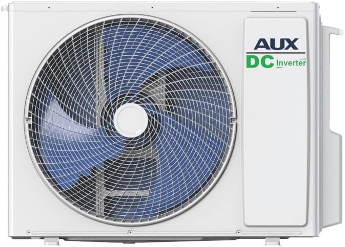 AUX A++ Klimaanlage Set mit Deckenkassette 12000 BTU (3,5 kW) - Außengerät 12000 BTU - R32 Kältemittel - 360° Luftverteilung - Weiß - leise Deckenklimaanlage zum Kühlen & Heizen für Büro & Gewerbe
