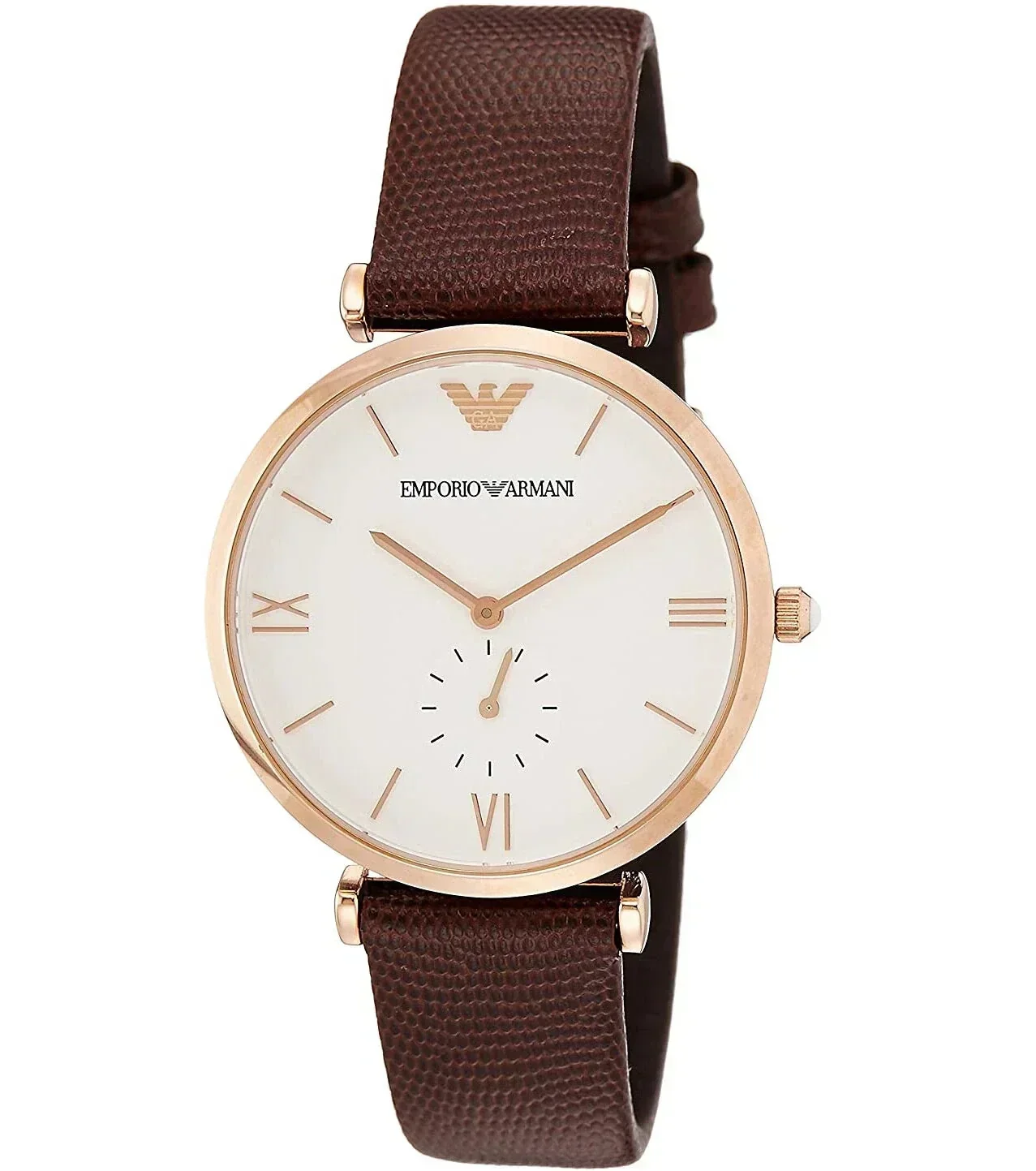 Emporio Armani Gianni T-Bar Rose Gold Men's Watch AR9042 (Different Strap)
