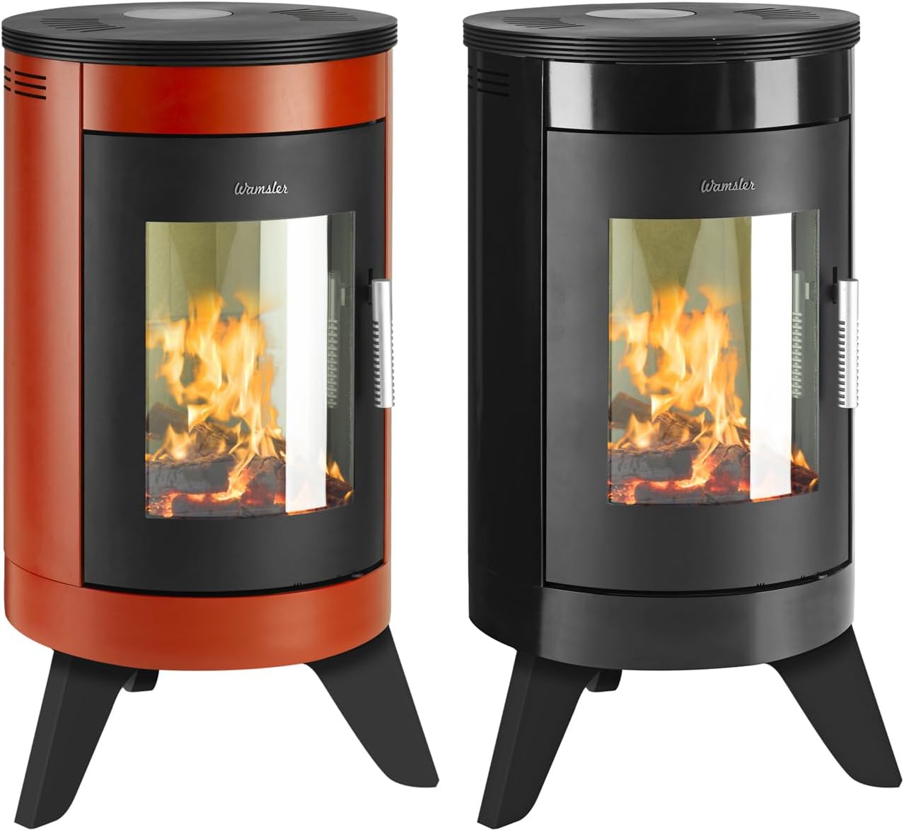 Wamsler W20001016415 City Kaminofen Stahl Rot/A+