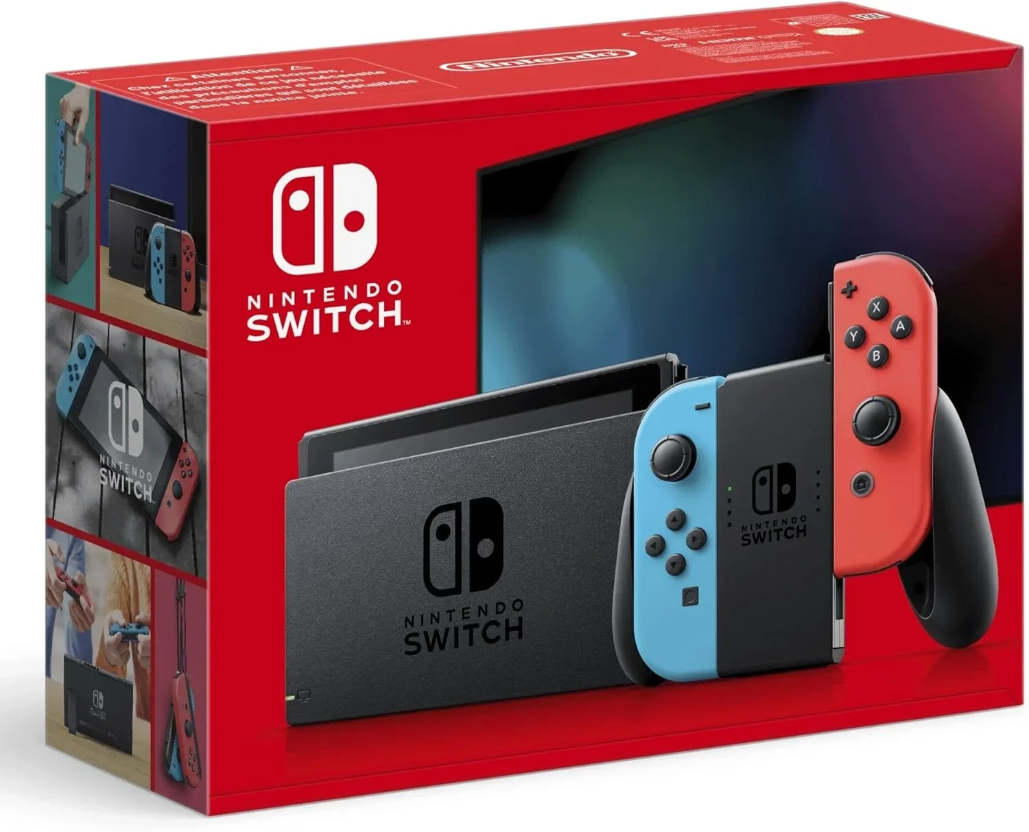 2026 Consola Switch - Color Azul Neón/Rojo Neón