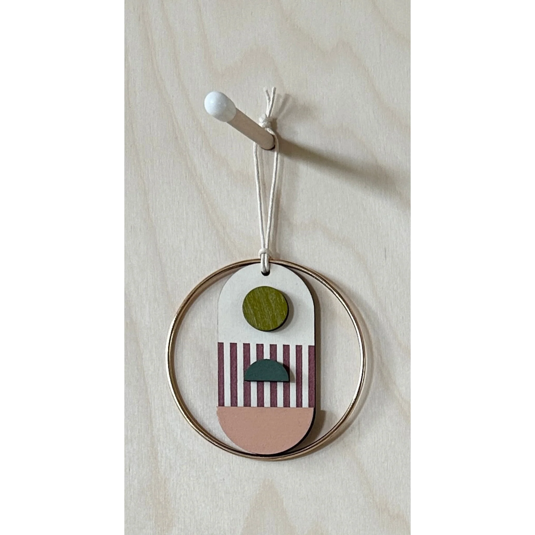 Eclectic Mini Mid-Century Wall Art - Little Wooden Decoration - Contemporary Wall Decor