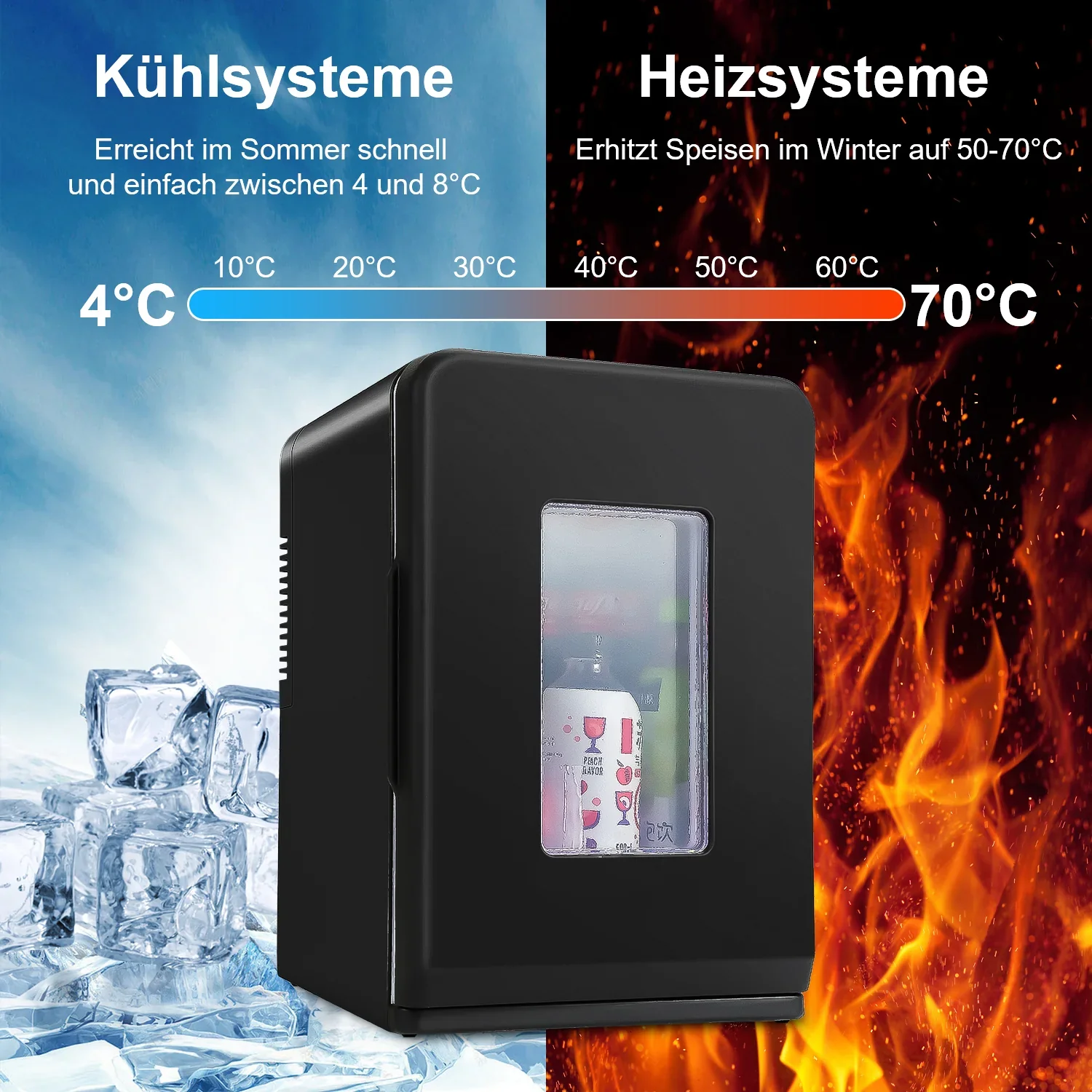 Sonnewelt 2-in-1 minikoelkast 15L koelbox