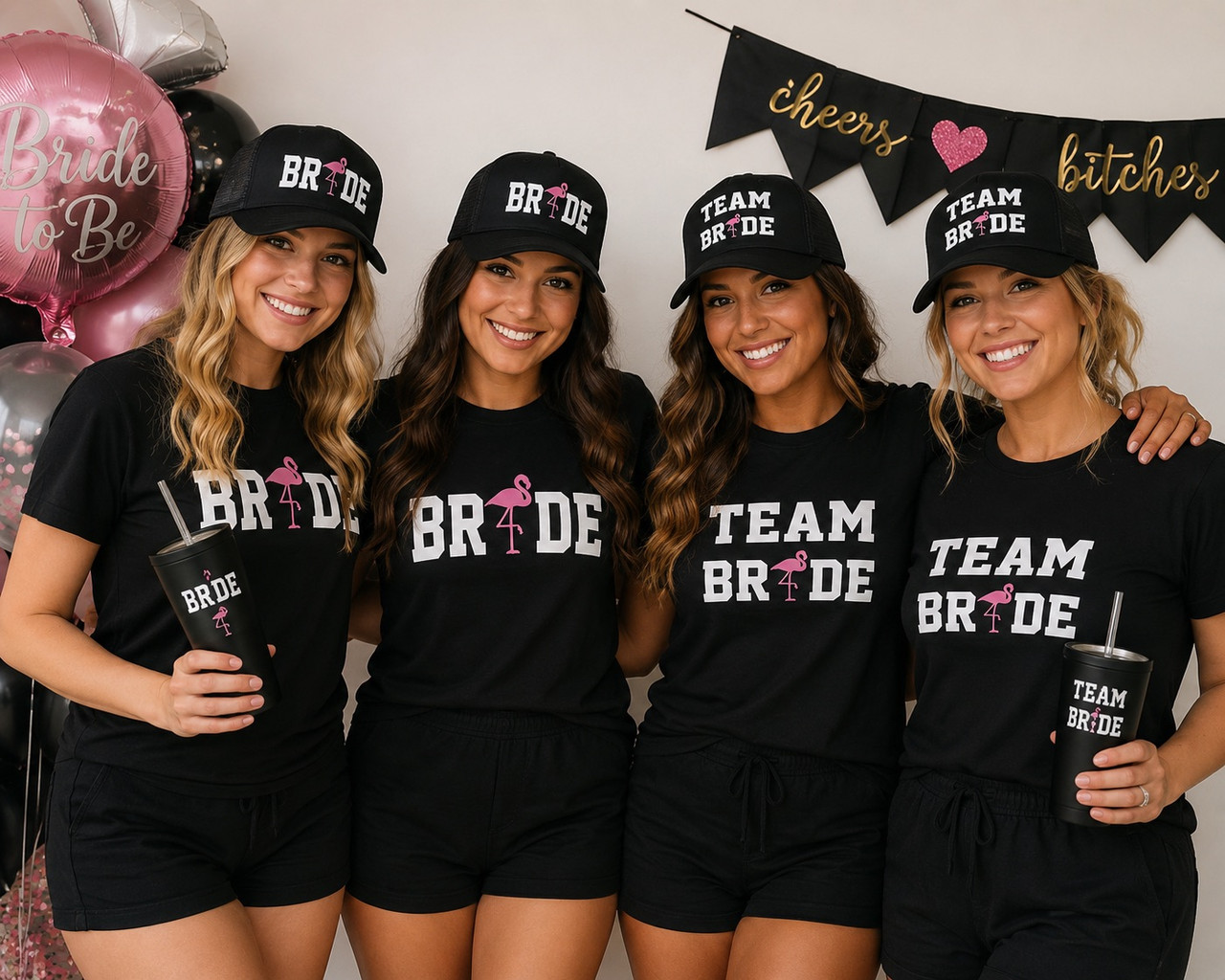 Bachelorette Party Hats | Customized Trucker Caps | 15062 (Fonts in Picture Gallery)
