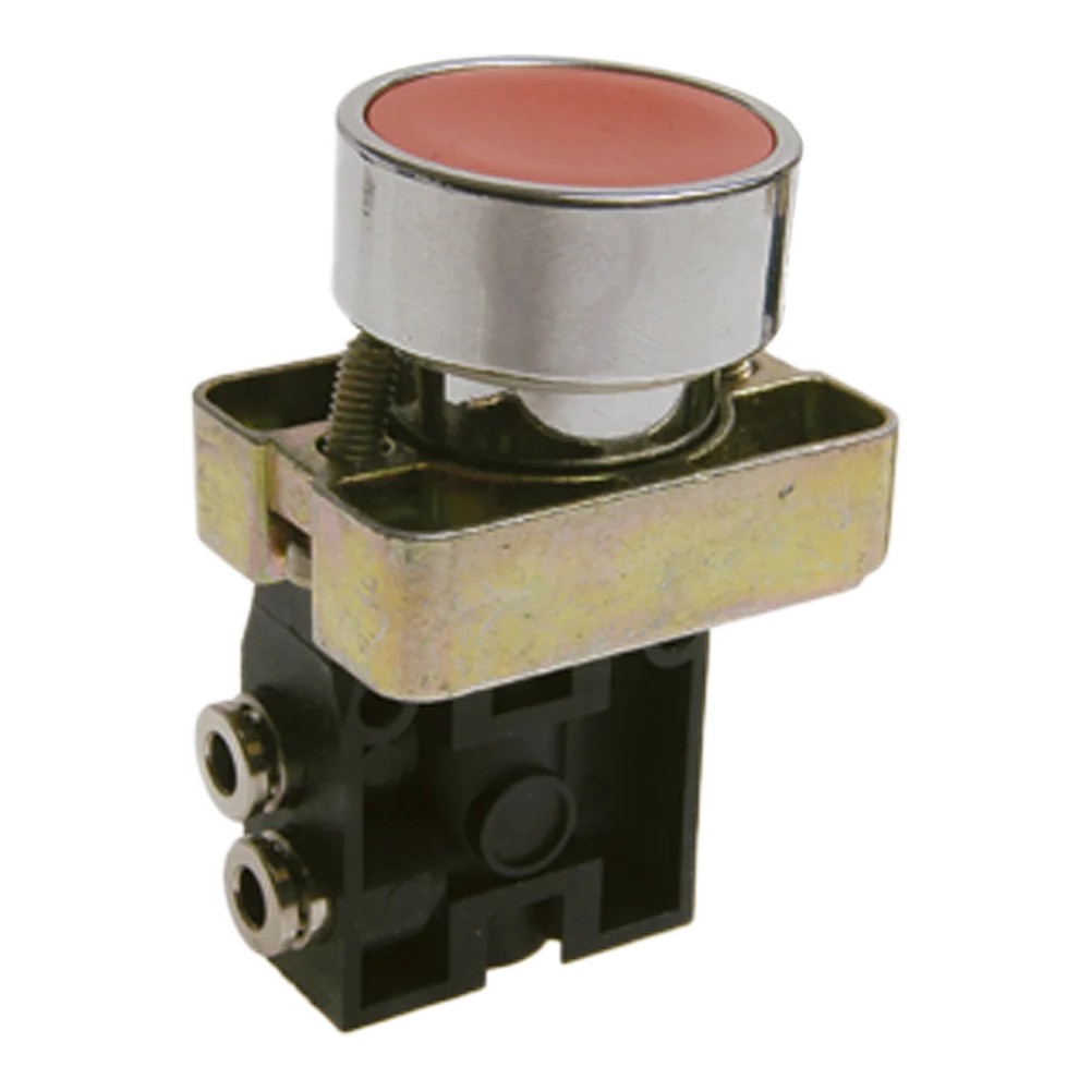 Pneumax 104.22.6.22/1.P.C - 2/2 Red Push Spring Button Valve Rear Normally Closed