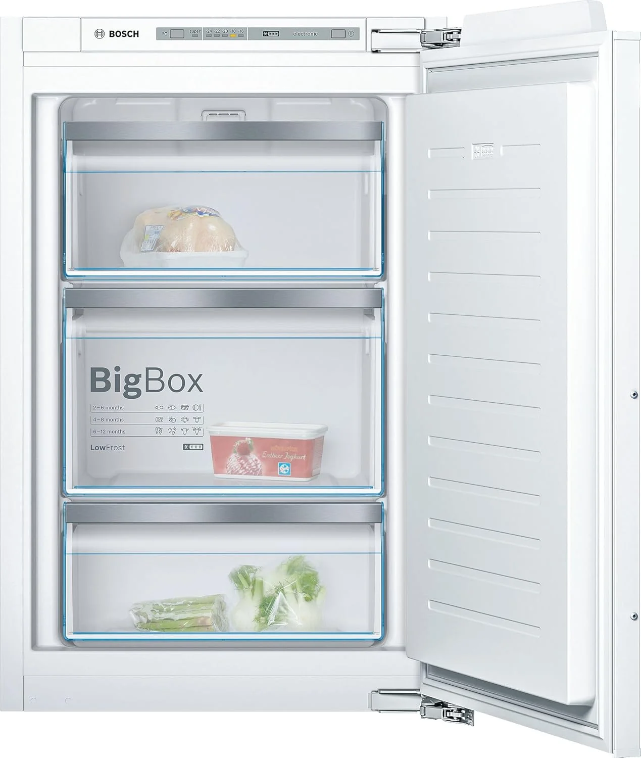 2026 Bosch GIV11ADC0 Serie 6 Einbau-Gefrierschrank, 95 kWh, Jahr, 70 l, LowFrost, FreshSense, 72 x 56