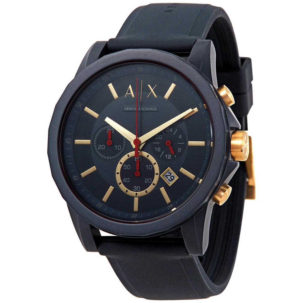 Armani Exchange Outerbanks Chronograph All Dark Blue Watch - AX1335