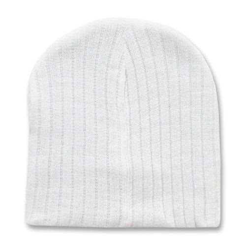 White Short Cable Beanie 5713