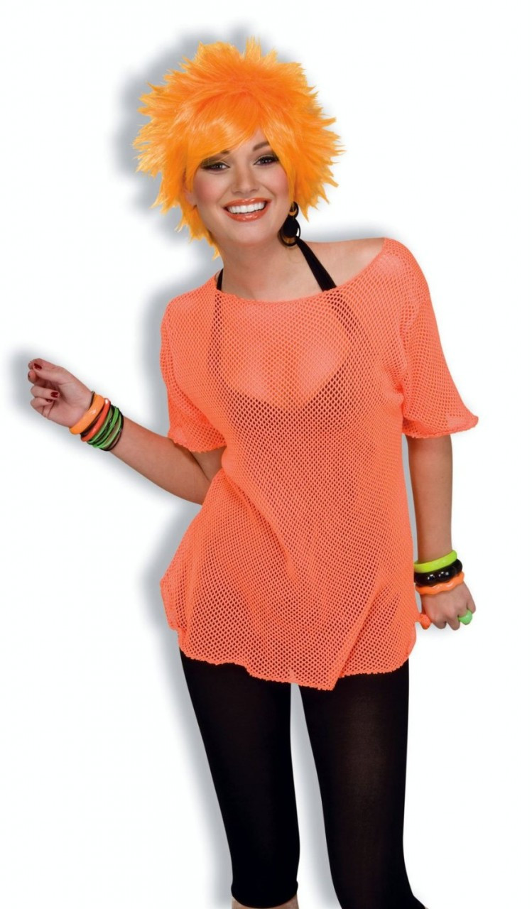 80's Rock Star Fishnet Shirt Adult 4533